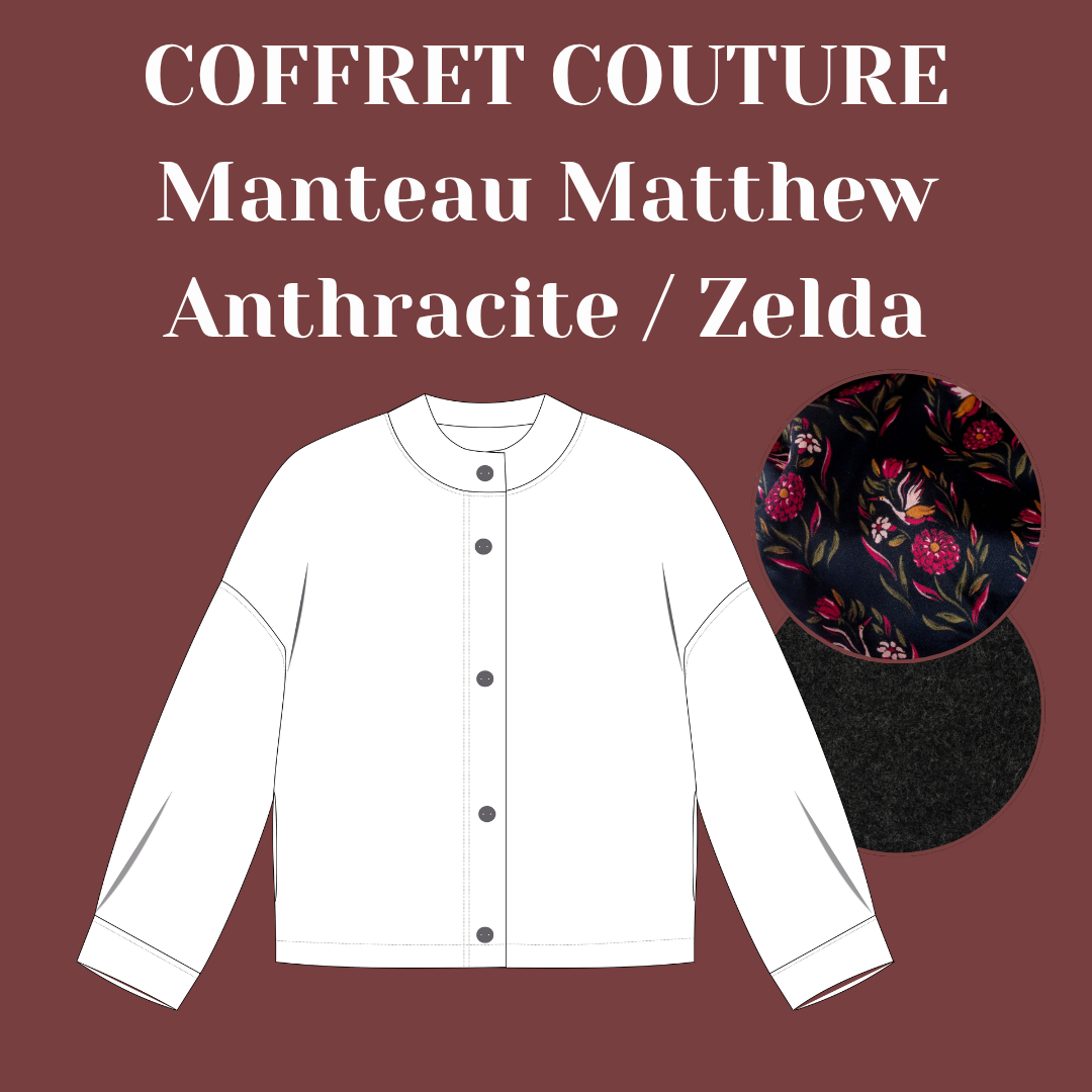 Coffret Couture - Manteau Matthew - Anthracite/Zelda