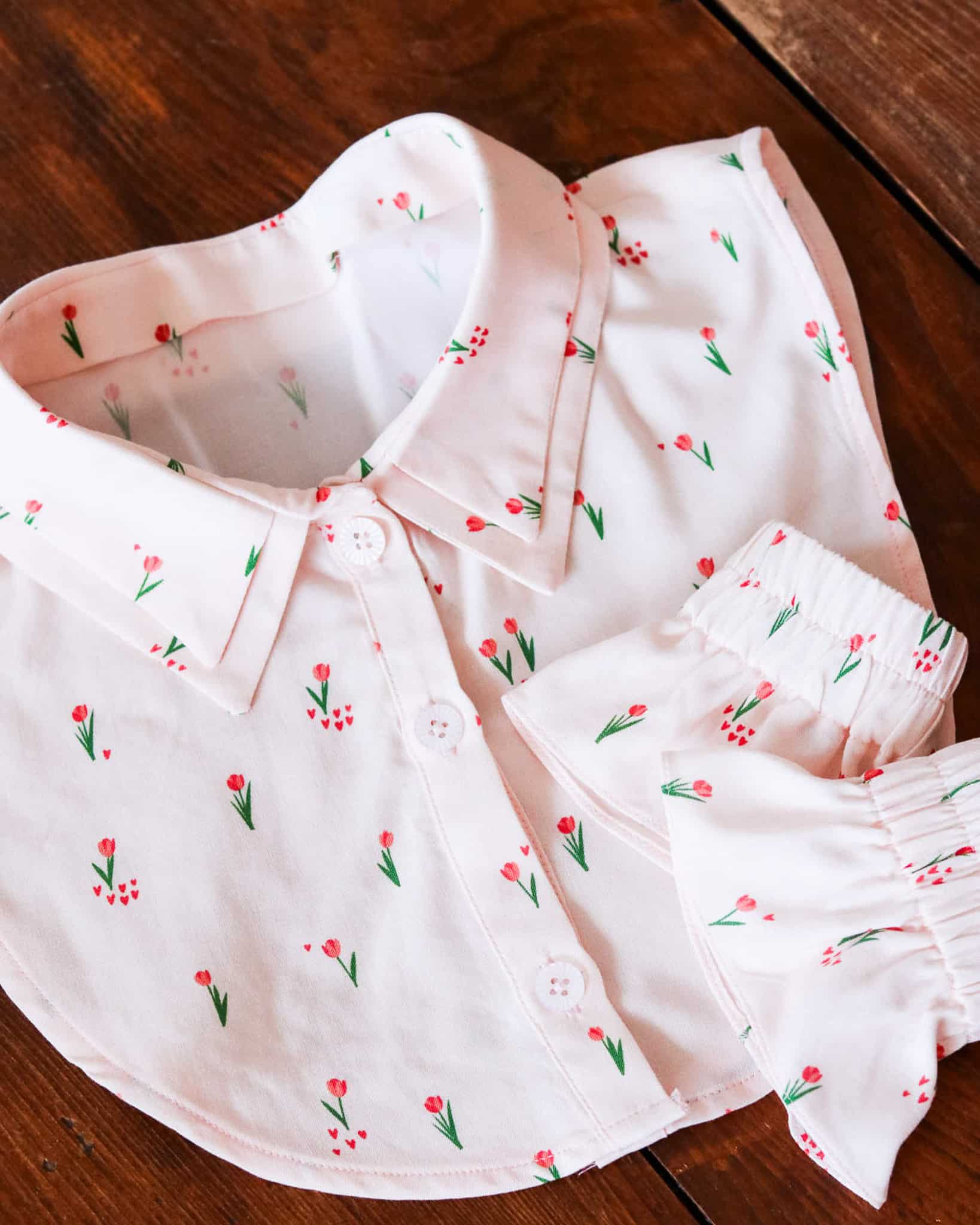 Col et poignets Joli Coeur - PDF