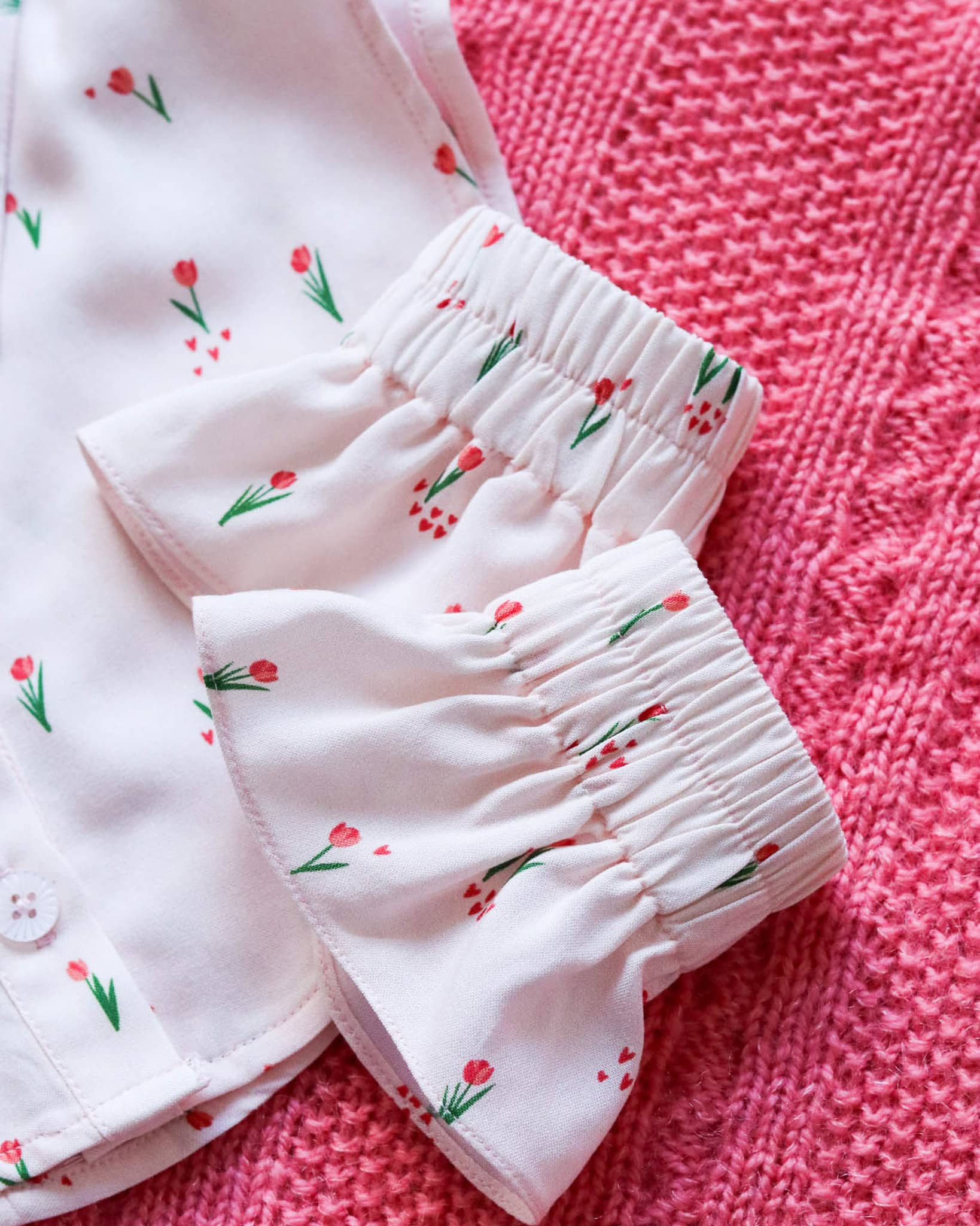 Col et poignets Joli Coeur - PDF