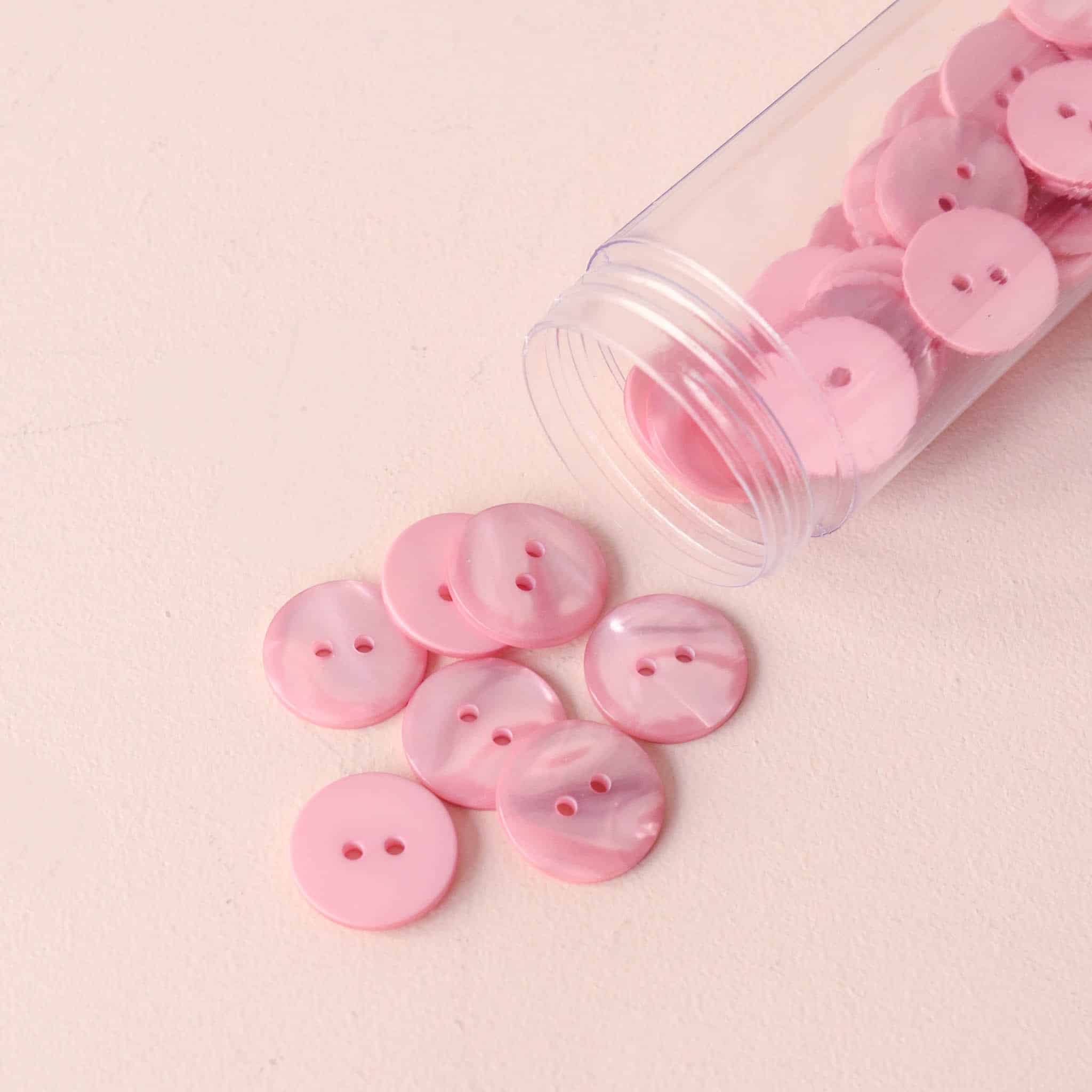Sparkle Button - Pale Pink
