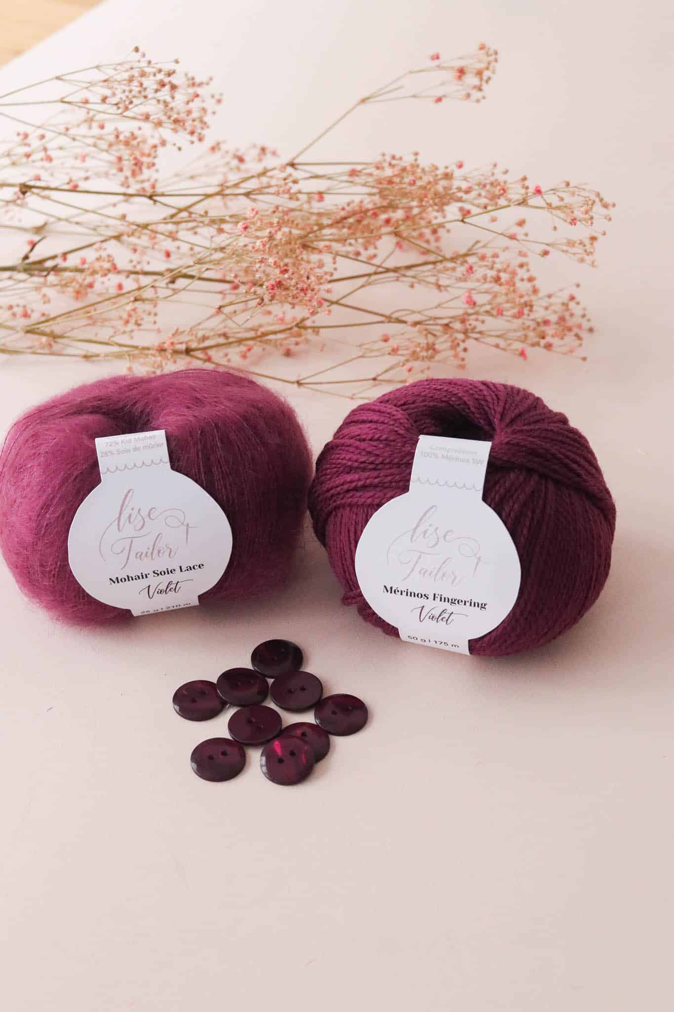 Bouton Sparkle - Violet