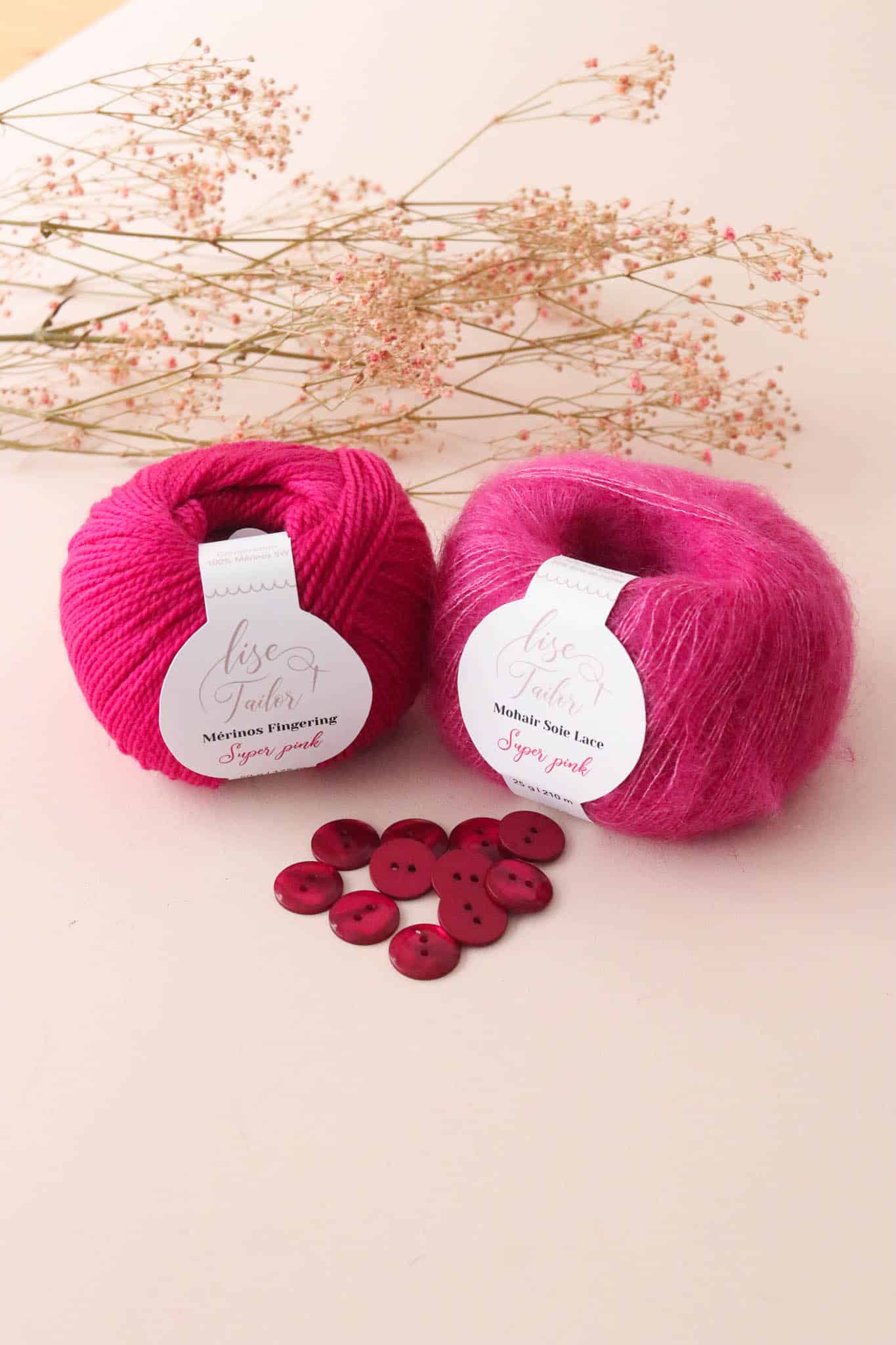 Bouton Sparkle - Fuchsia
