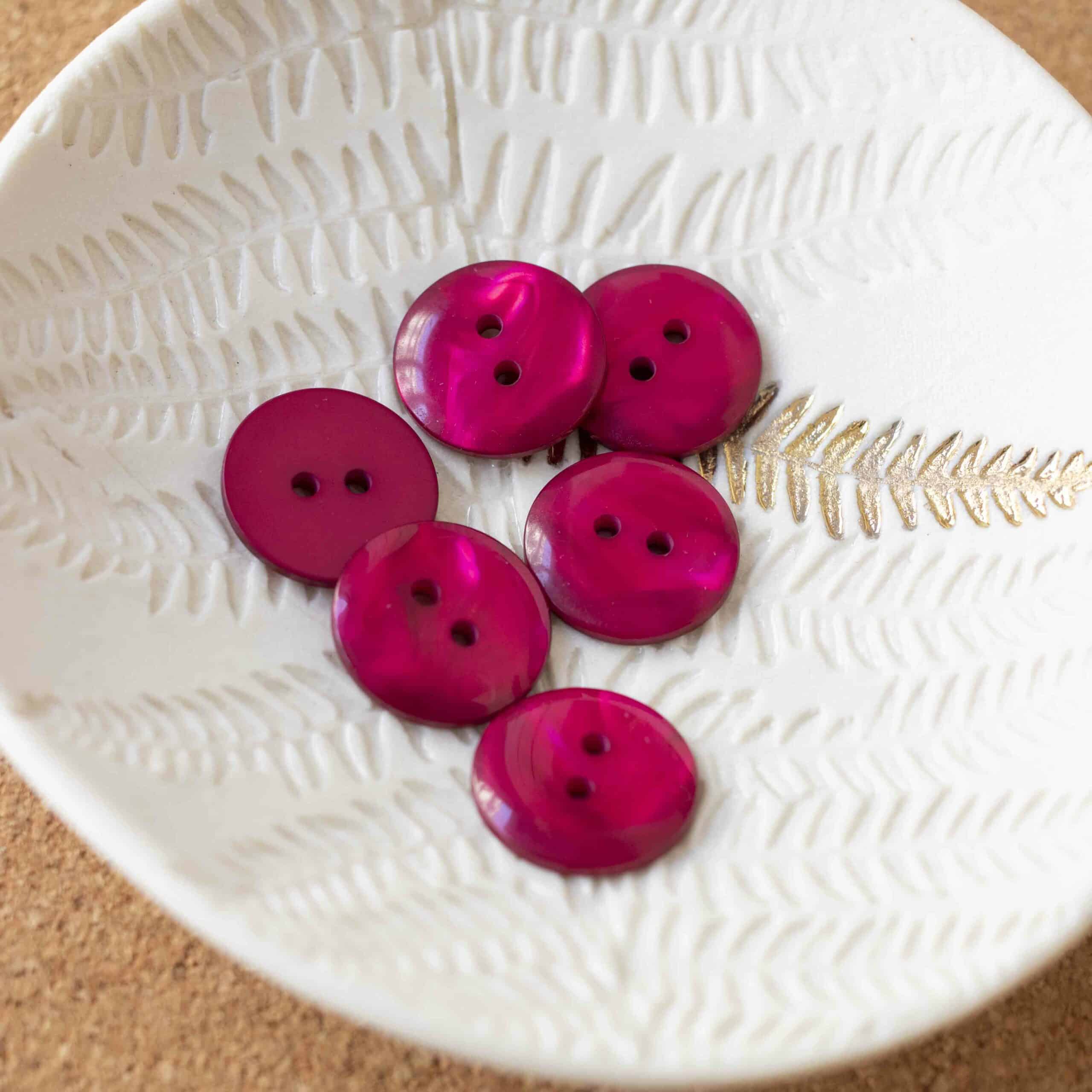 Bouton Sparkle - Fuchsia