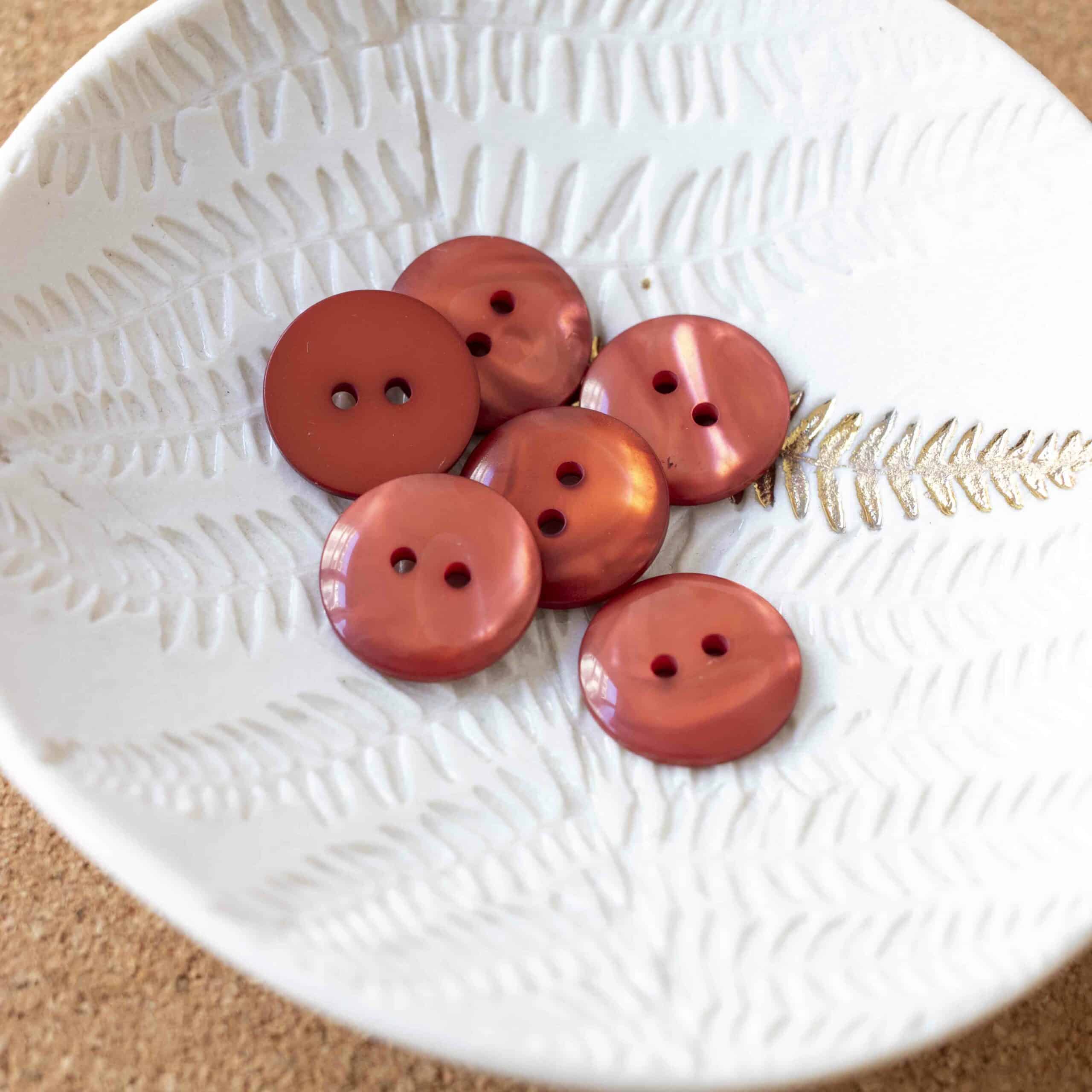 Bouton Sparkle - Terracotta