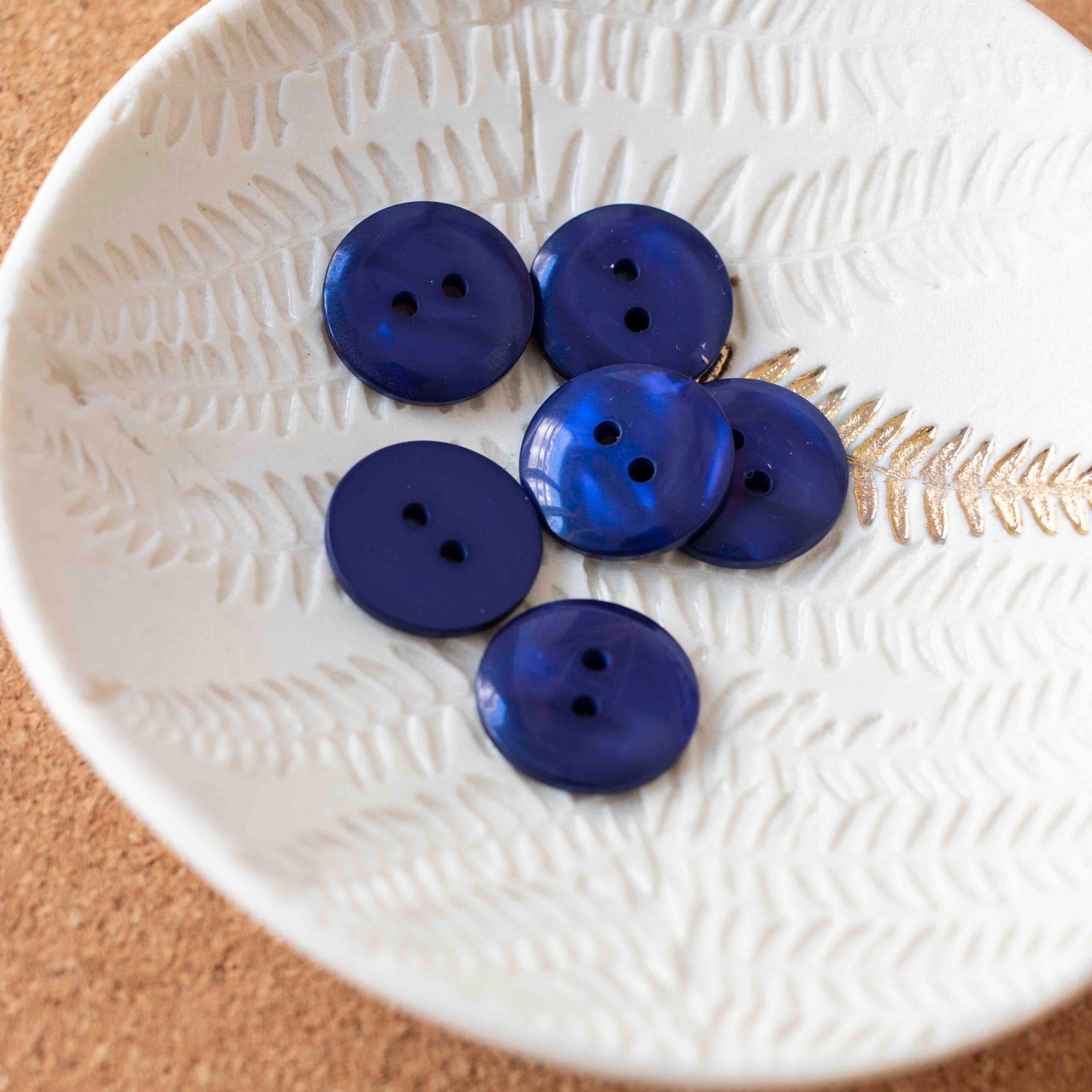 Sparkle Button - Sapphire