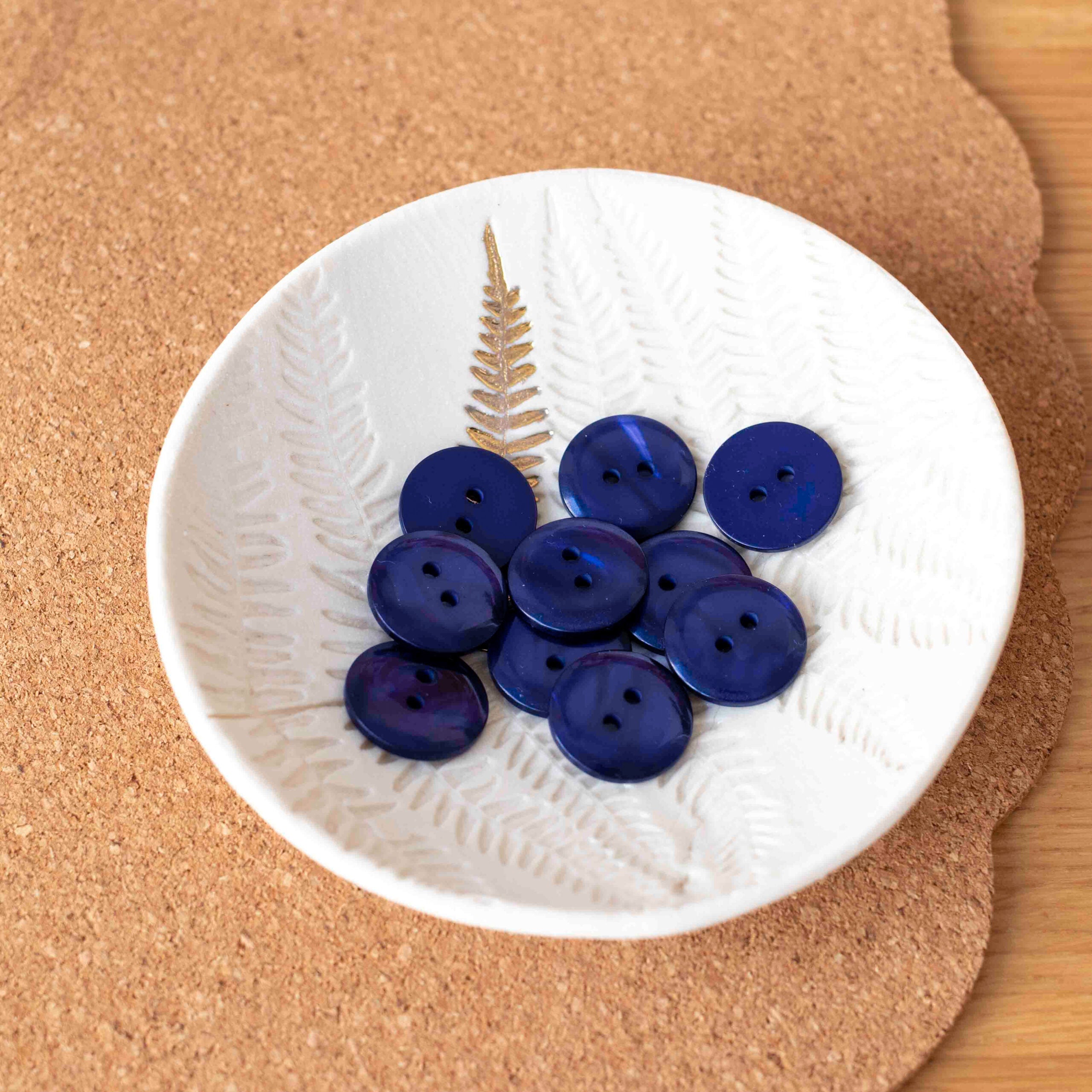 Sparkle Button - Sapphire