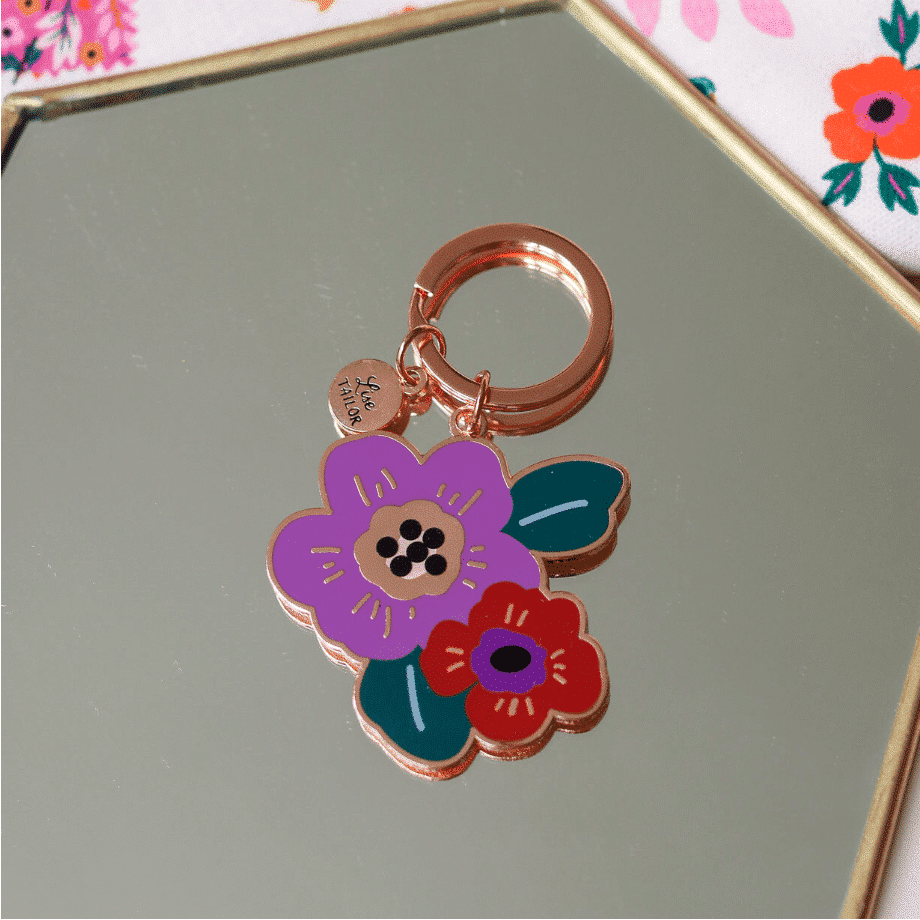 Porte-clefs Fleurs