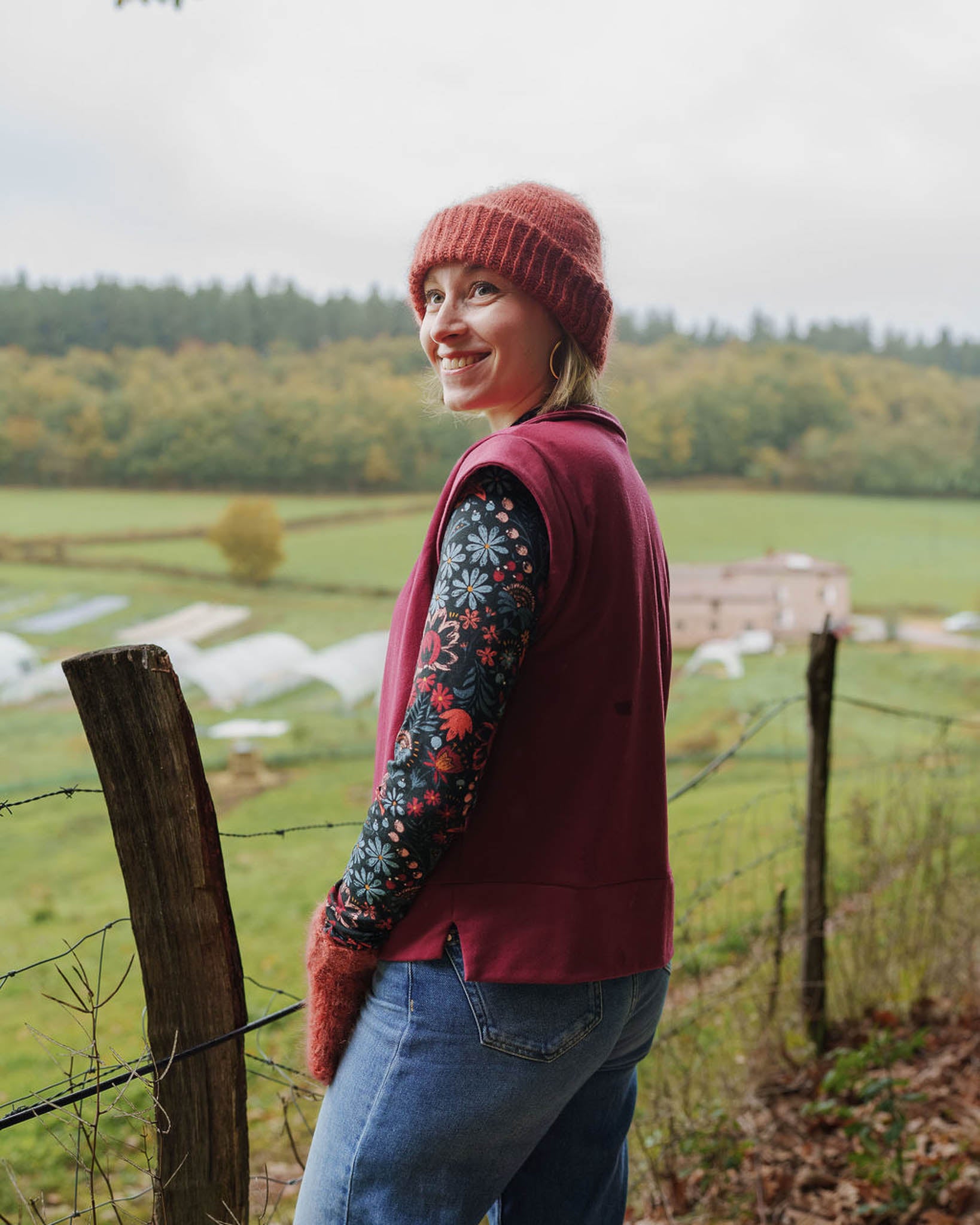 Sewing Kit - Fika Sweatshirt - Burgundy