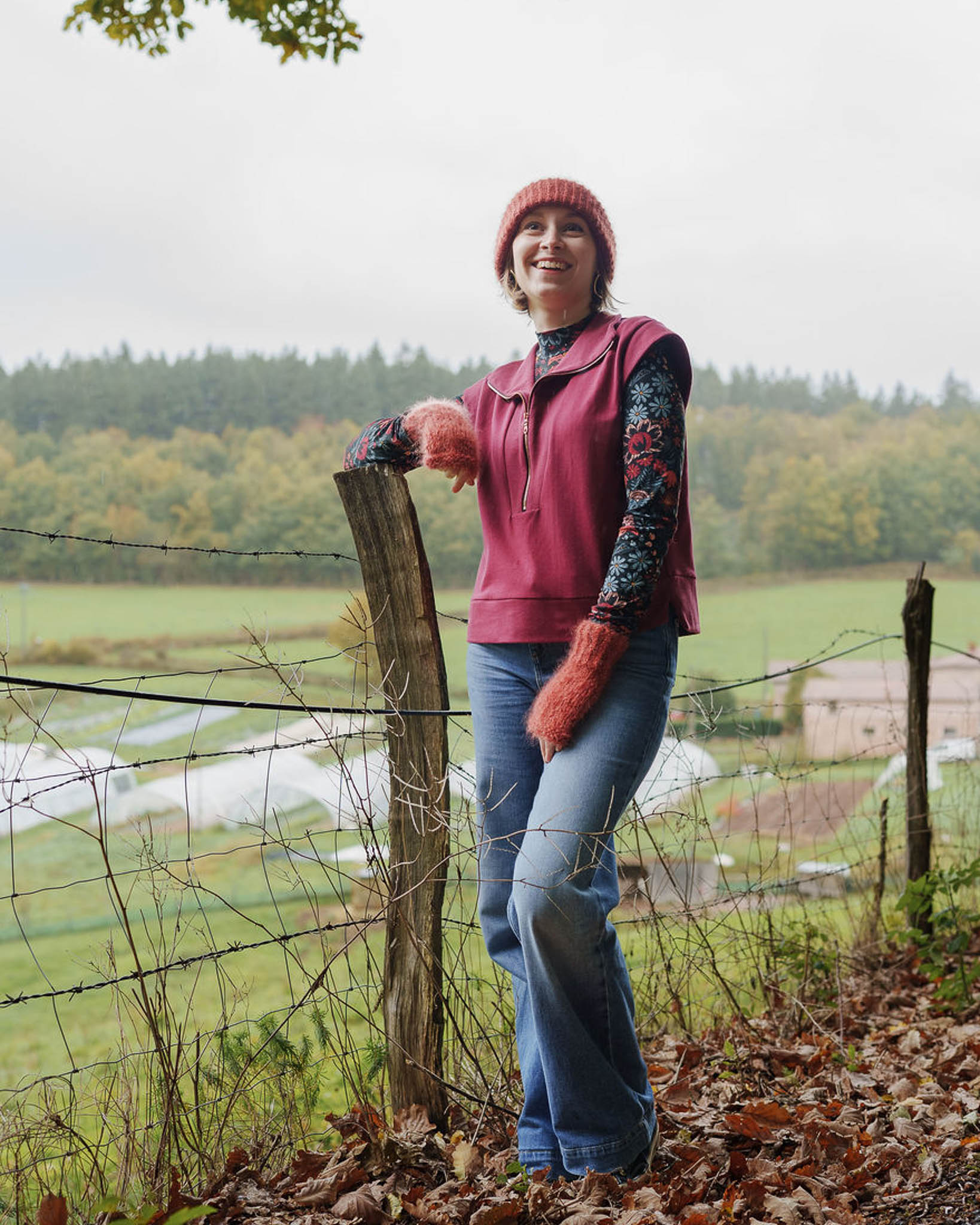 Sewing Kit - Fika Sweatshirt - Burgundy