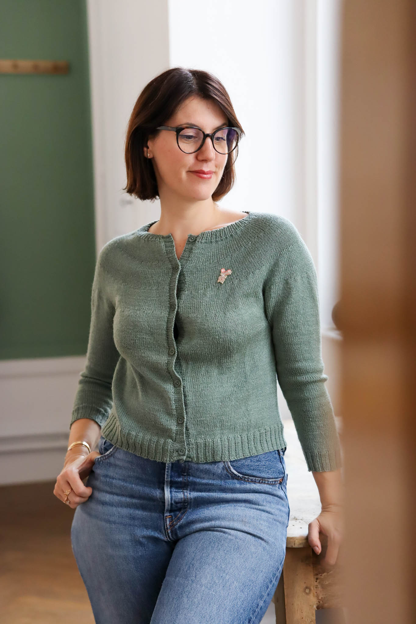 Pull - Gilet Rosée fingering - PDF