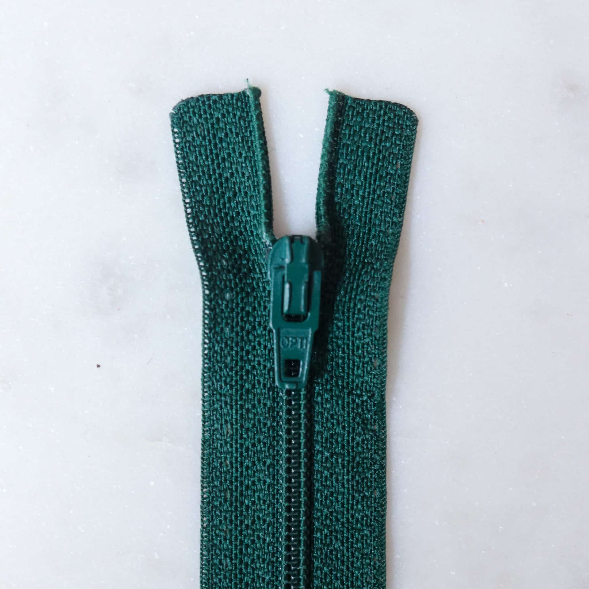 Fermeture éclair - Vert Sapin