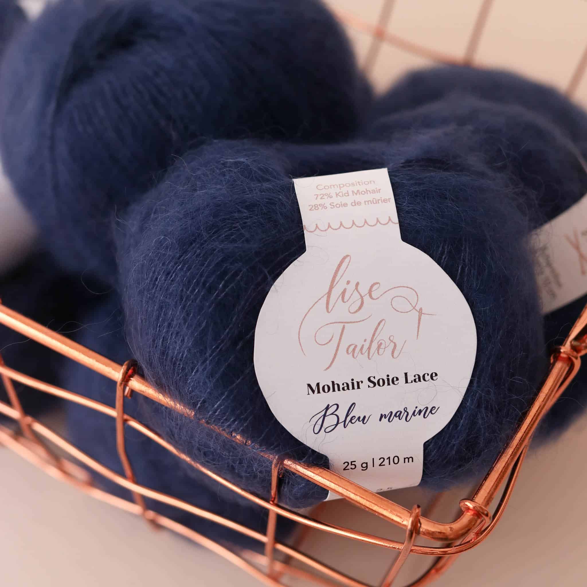 Silk Mohair - Navy blue