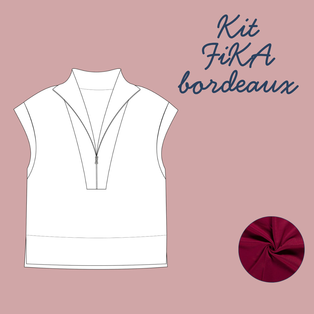 Sewing Kit - Fika Sweatshirt - Burgundy