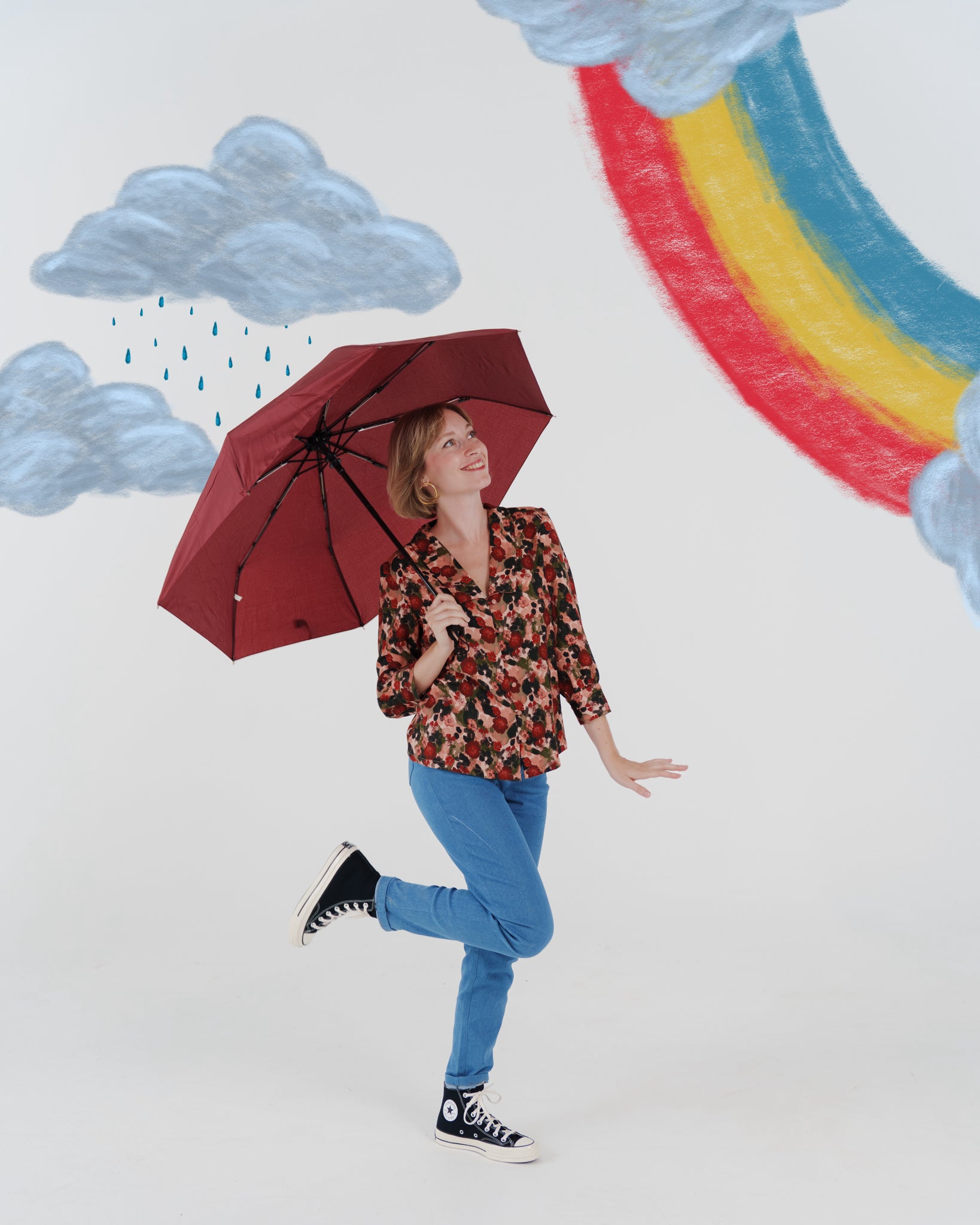 Twill Viscose - Flower Drips