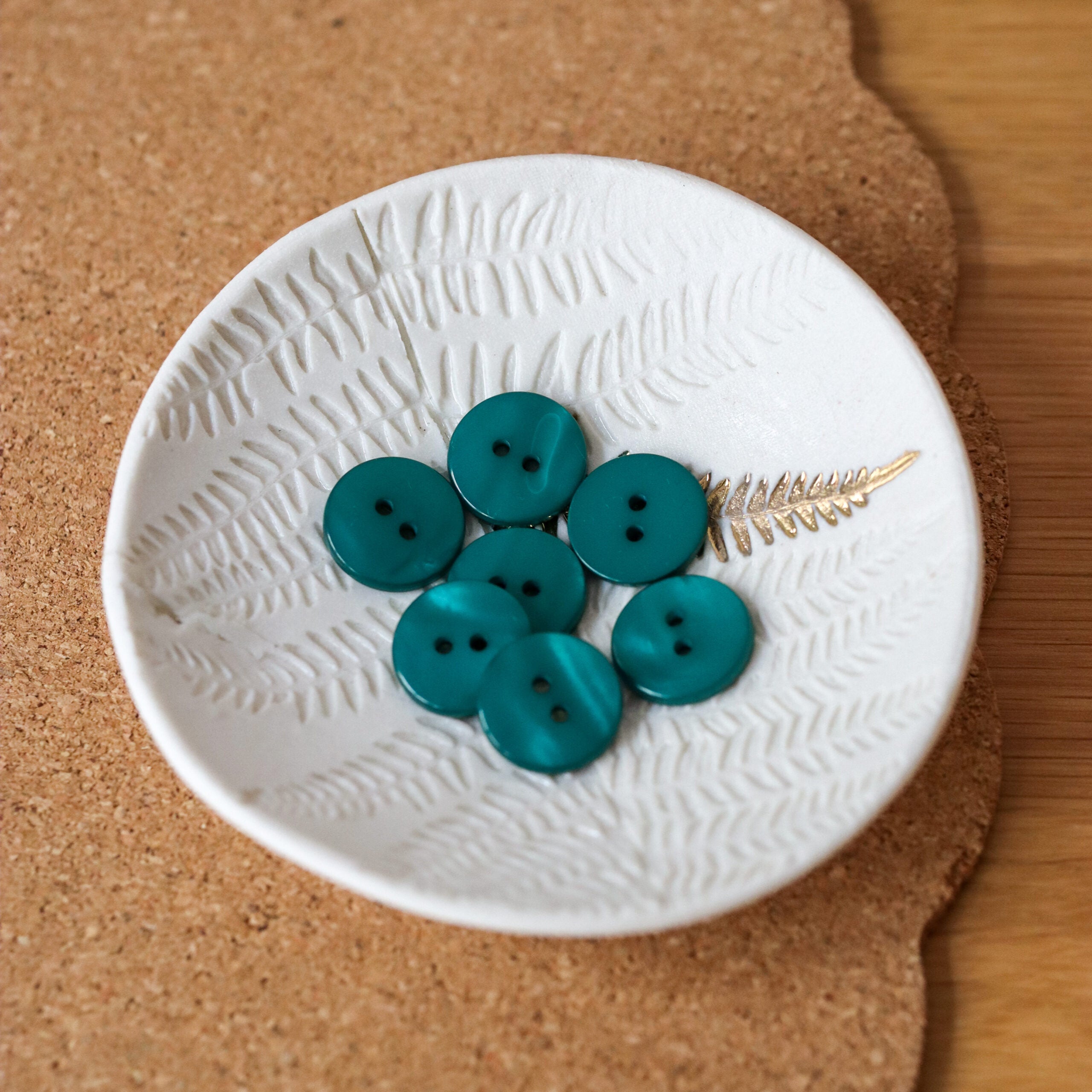 Bouton Sparkle - Émeraude