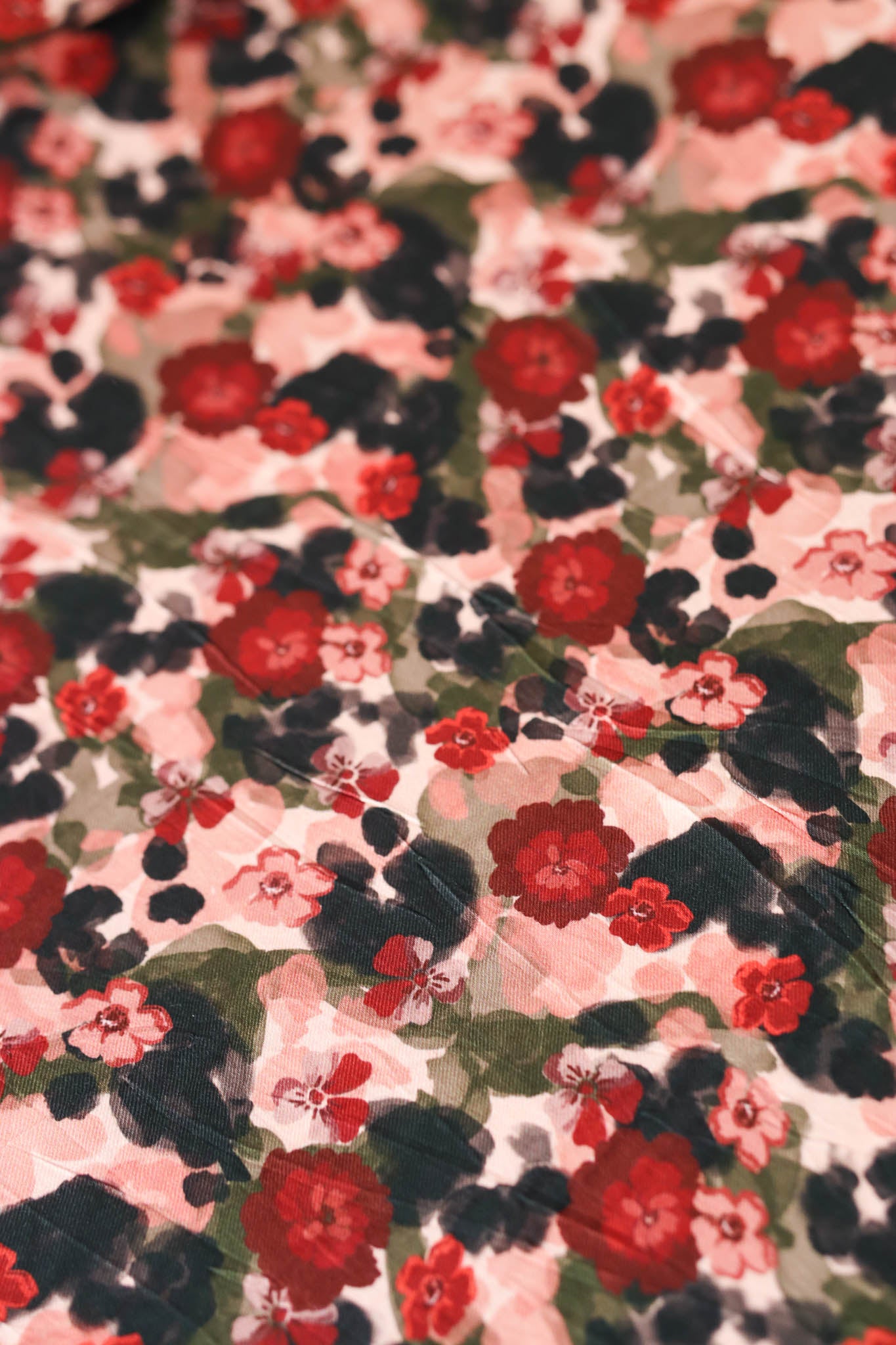 Viscose Twill - Flower Drips - FLAWS