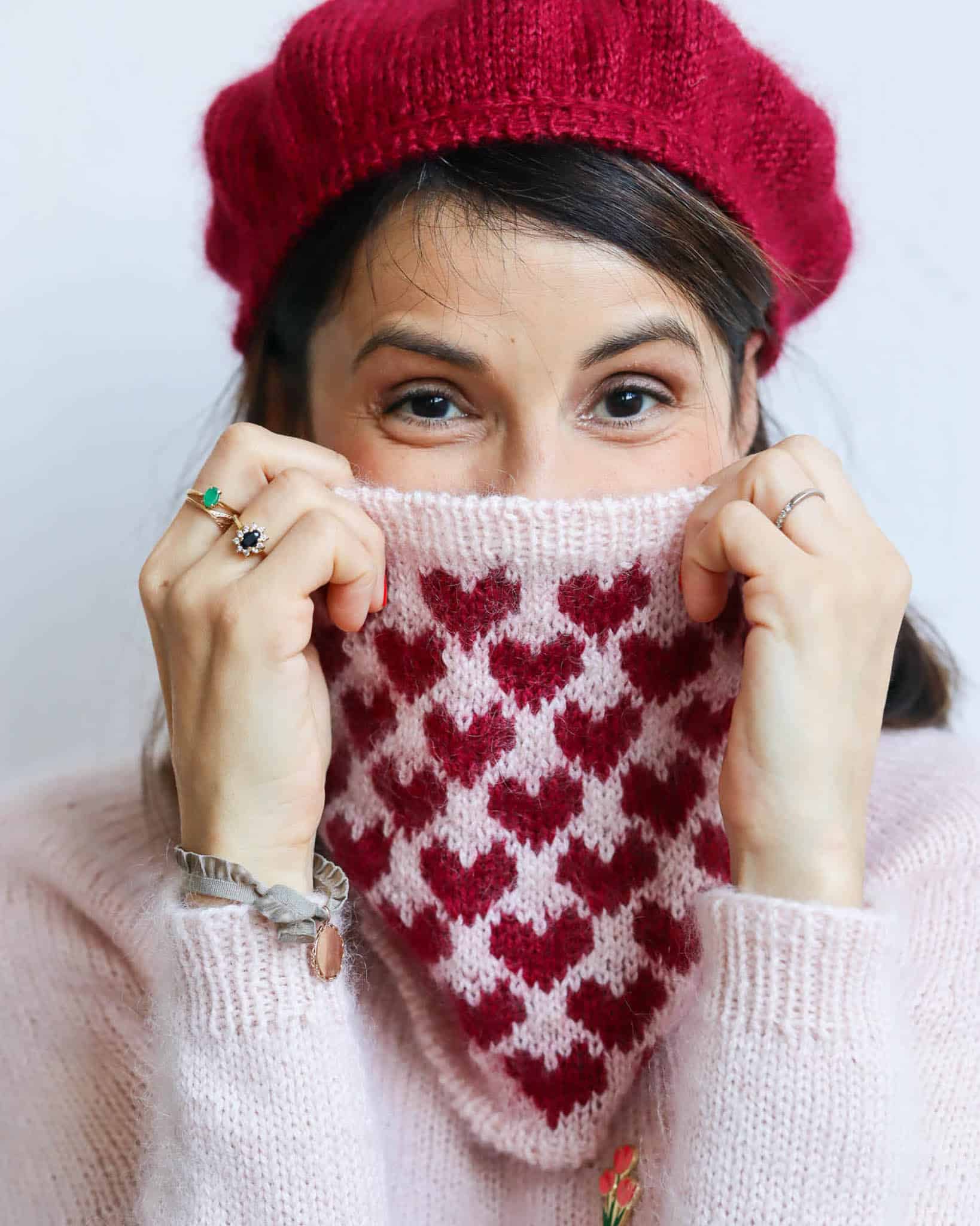 Kit tricot - Snood Amour