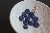 Bouton glitter deux trous - Bleu Marine