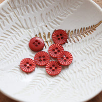 Daisy Button - Terracotta