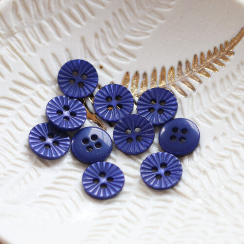 Daisy Button - Navy Blue