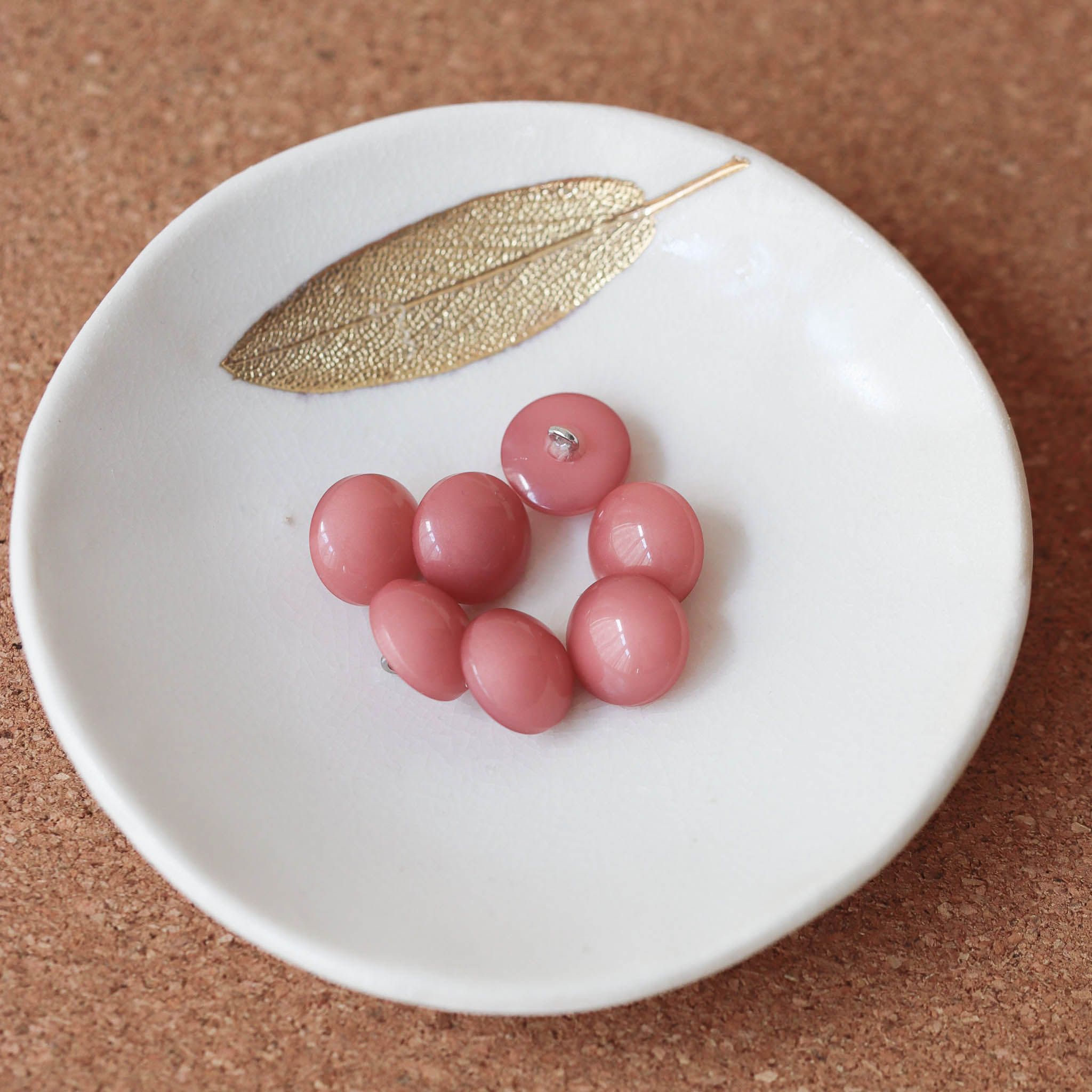 Bouton Moonlight - Vieux Rose