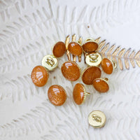 Bouton de bottine pailletté or - Bouton d'Or