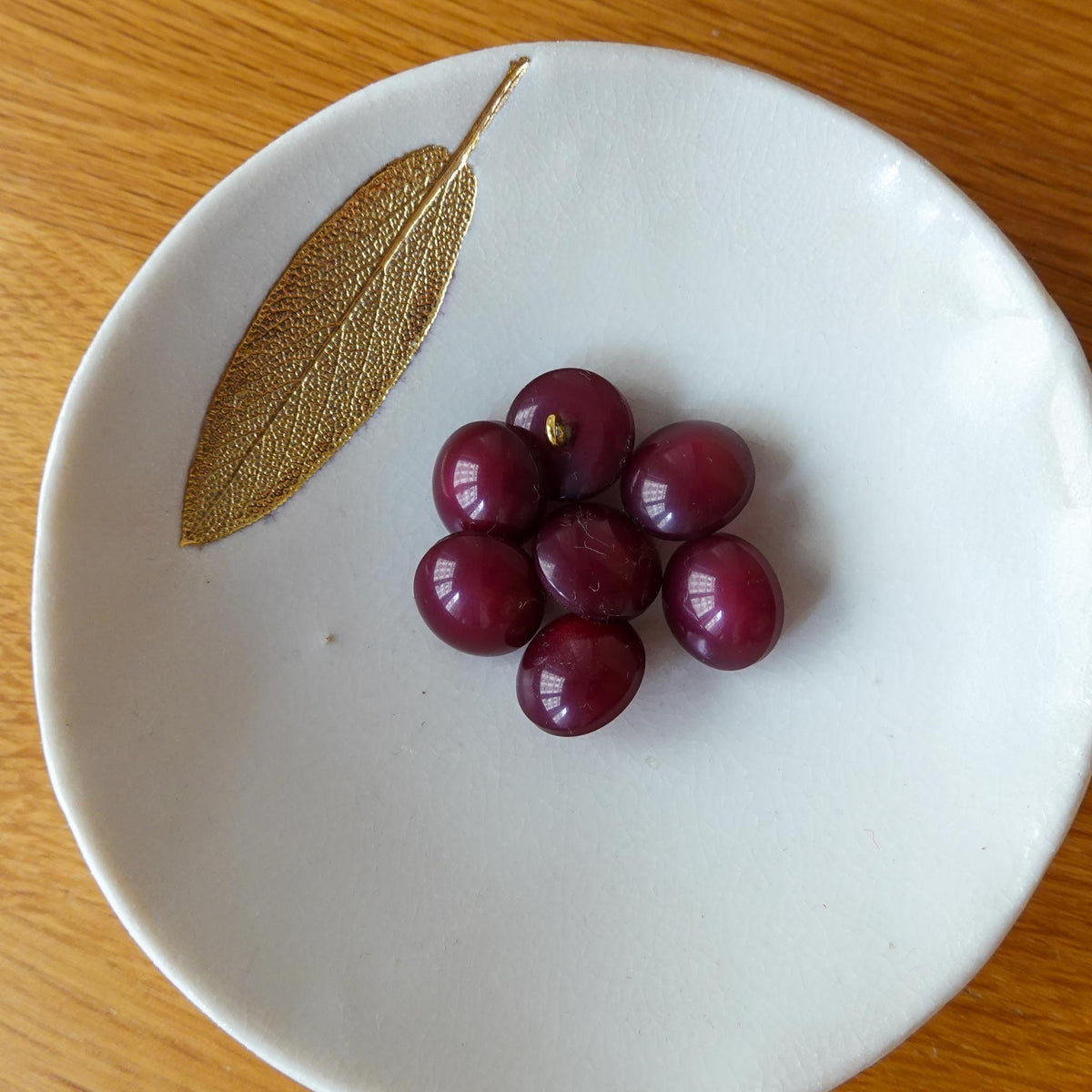 Bouton Moonlight - Lie de Vin
