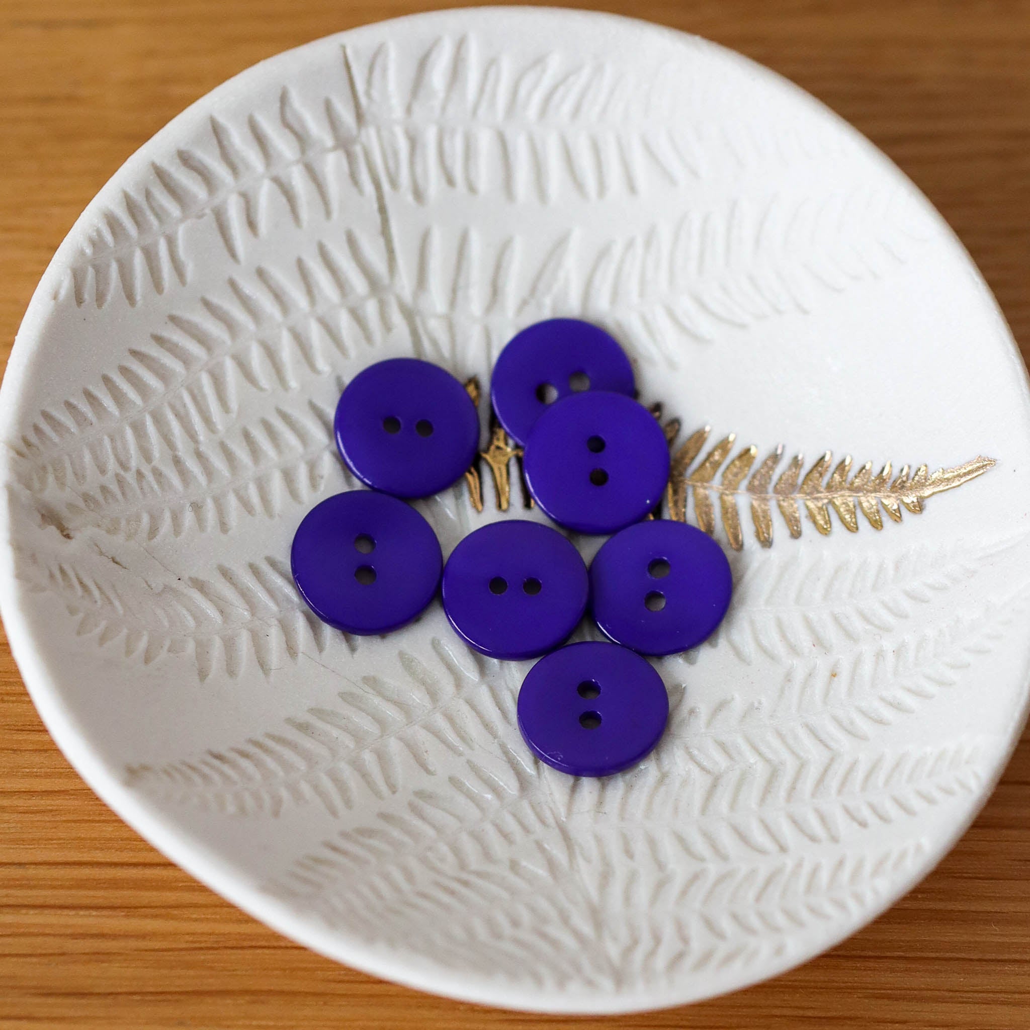 Bouton en nacre plat - Purple Rain