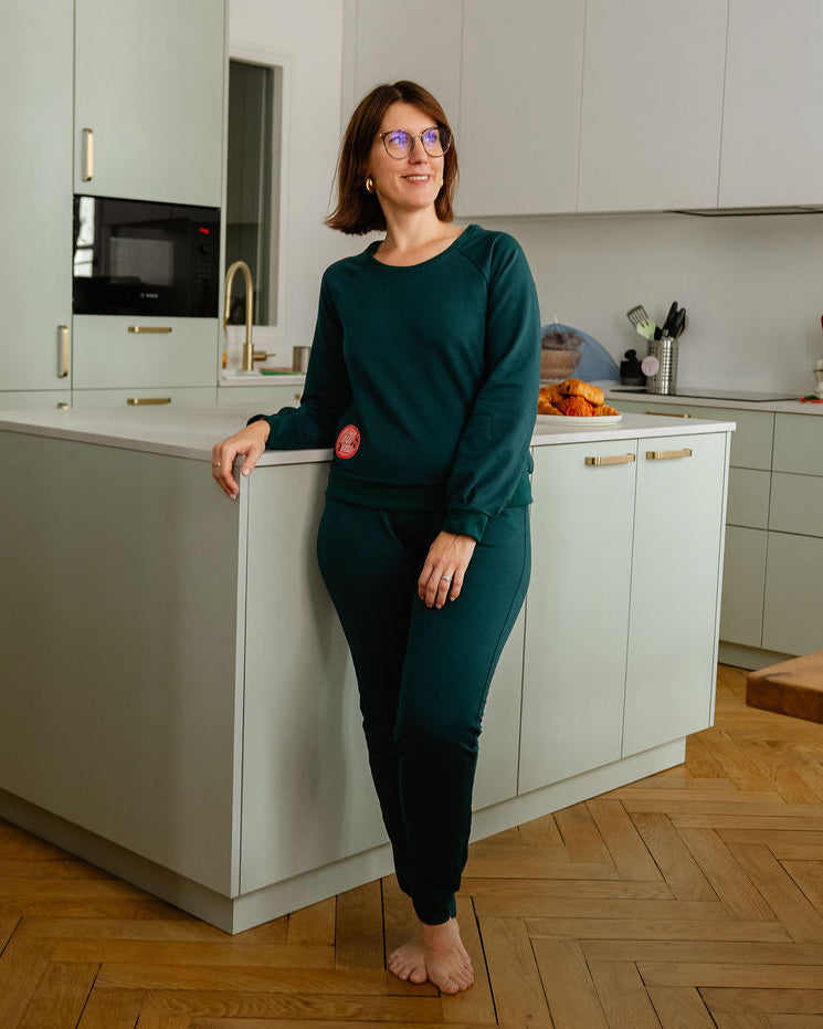 Sweat de coton - Vert Sapin