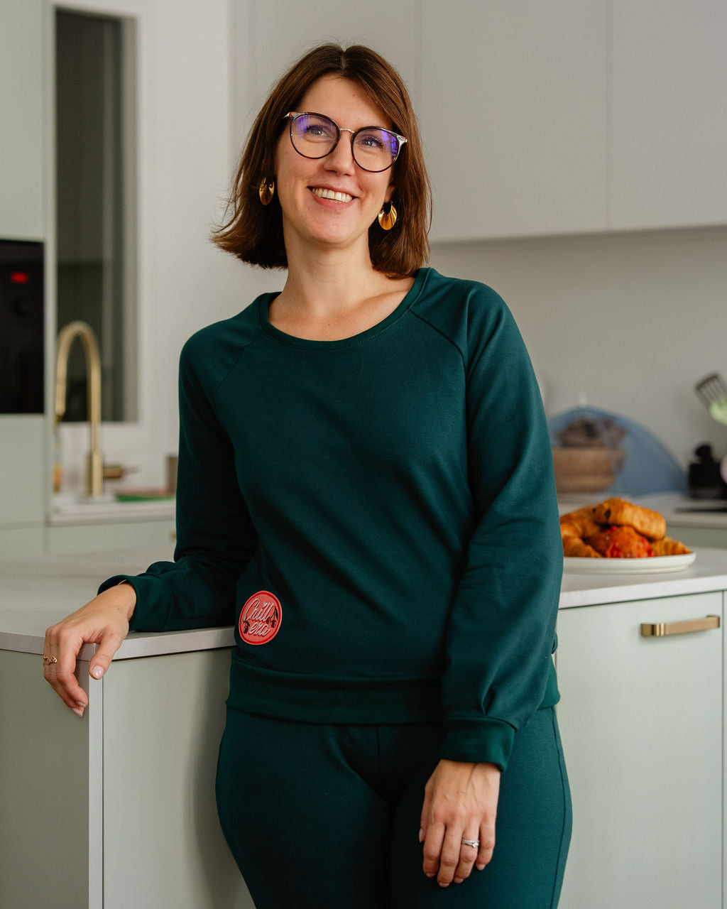 Sweat de coton - Vert Sapin
