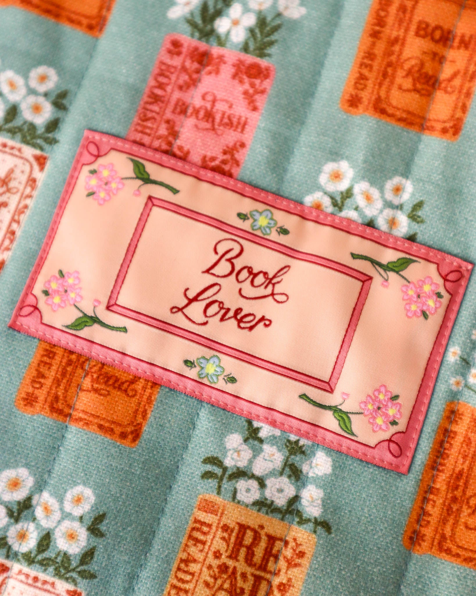 Étiquette Tissée à Coudre “Book Lover” (à l'unité)