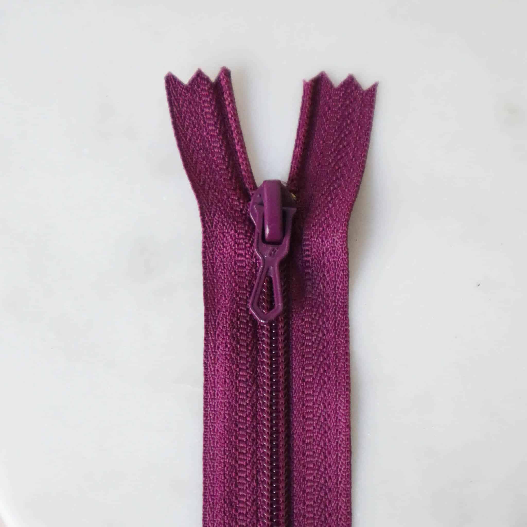 Fermeture éclair - Violet
