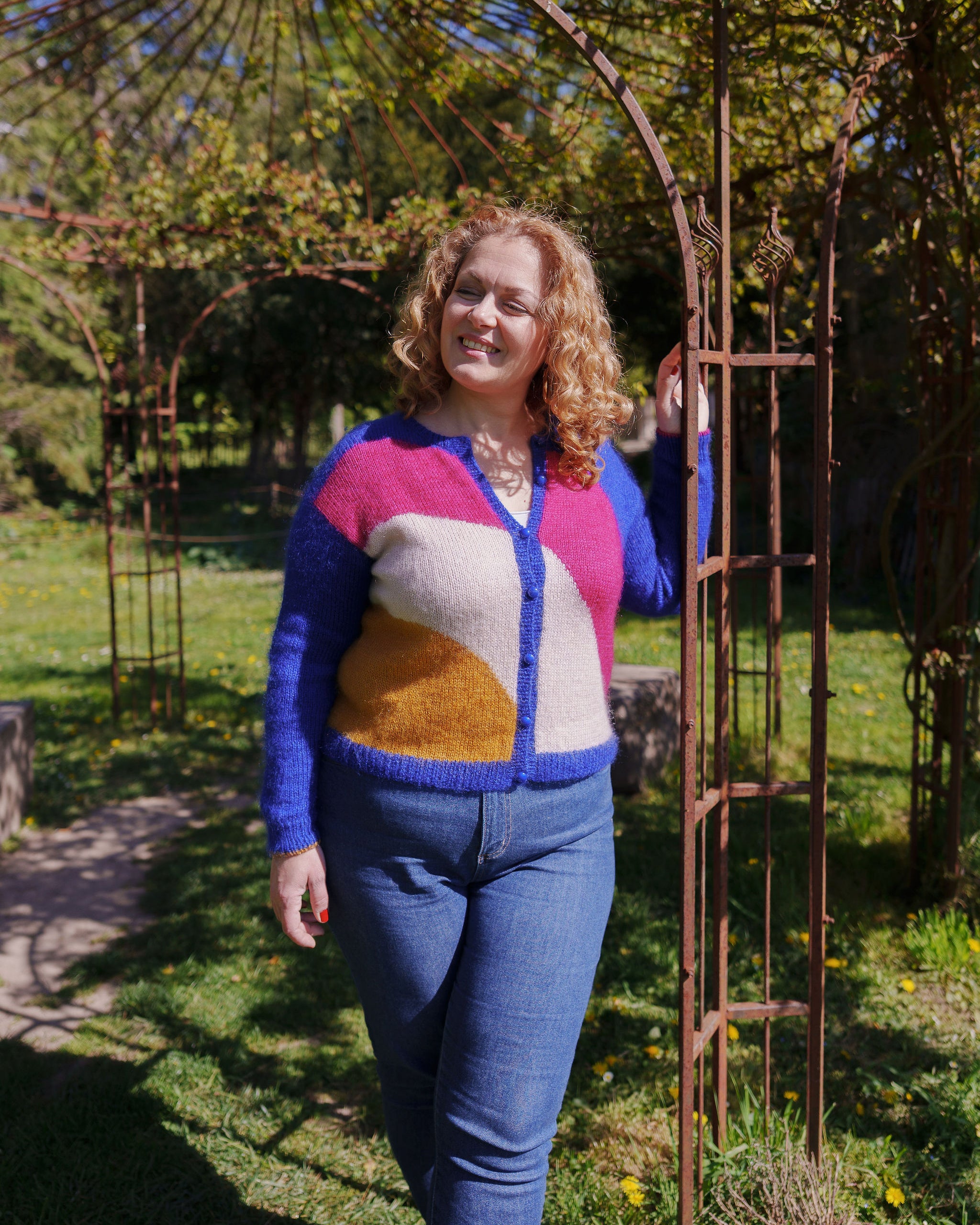 Kit tricot - Gilet Arc-en-ciel