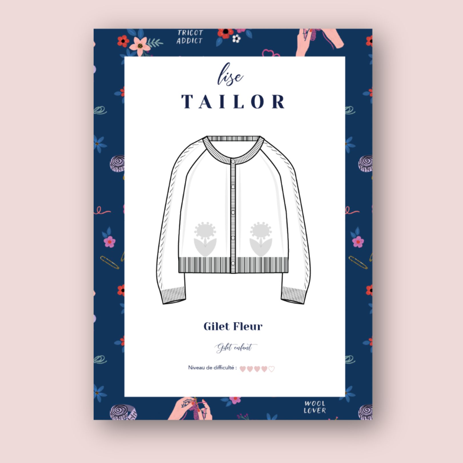 PETITE Gilet Fleur - PDF
