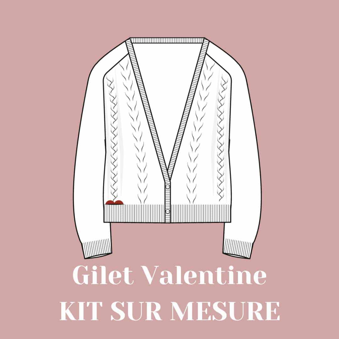 Knitting kit - Valentine cardigan