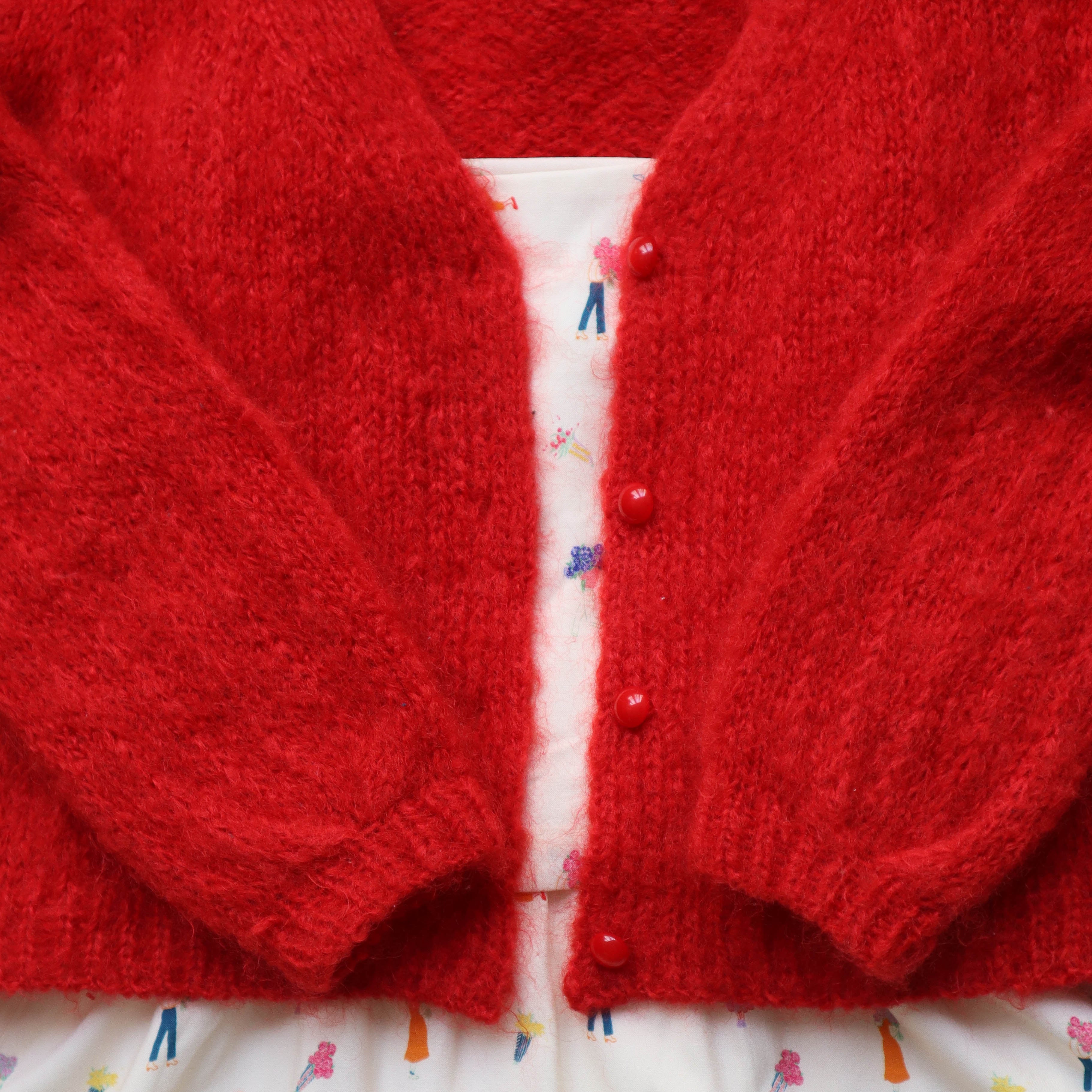 gilet nuage laine cumulus red poppy patron tricot