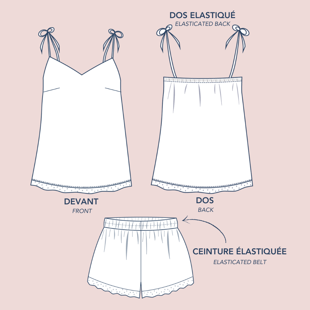 Camisole & shorty I love you - PDF