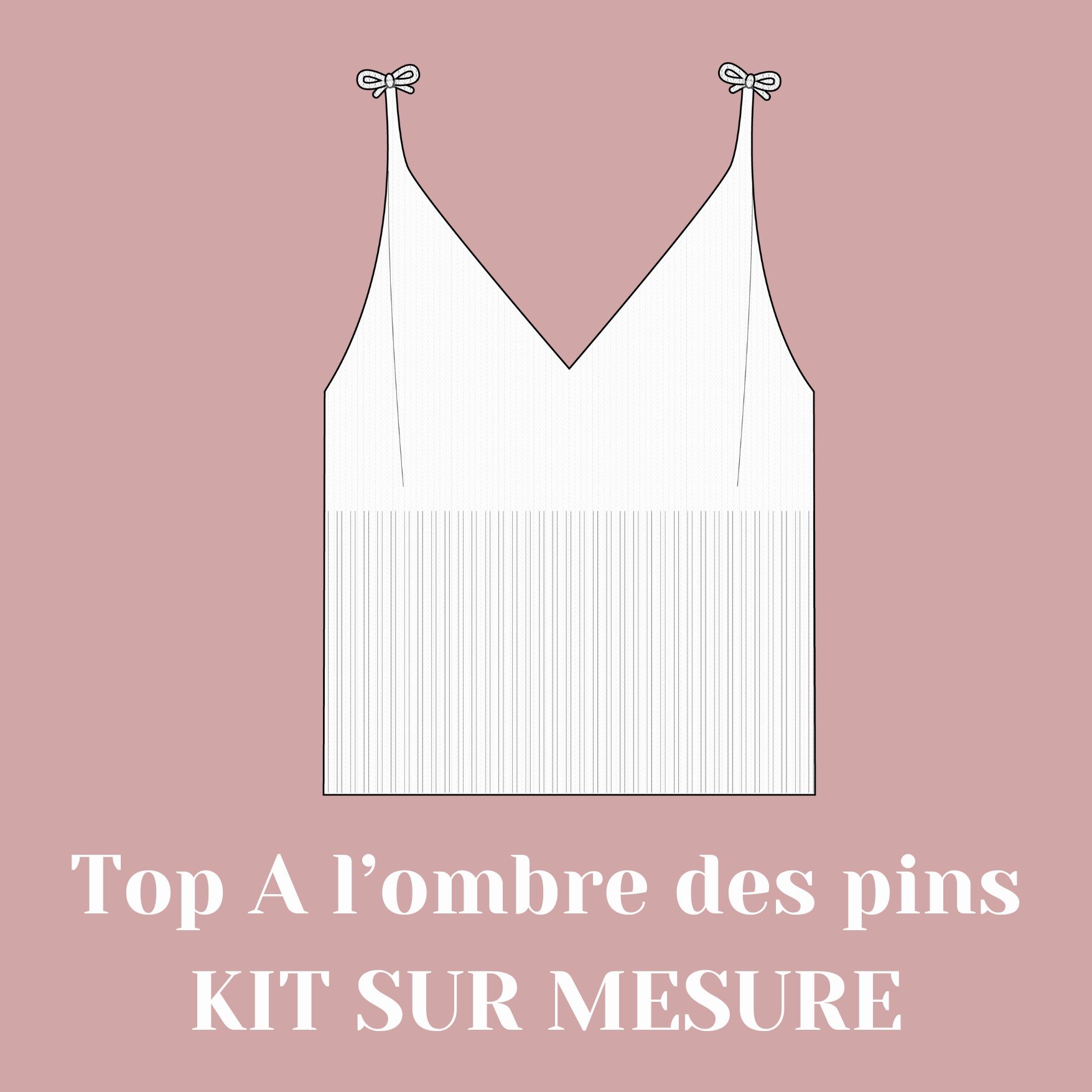Kit tricot - Top A l'ombre des pins