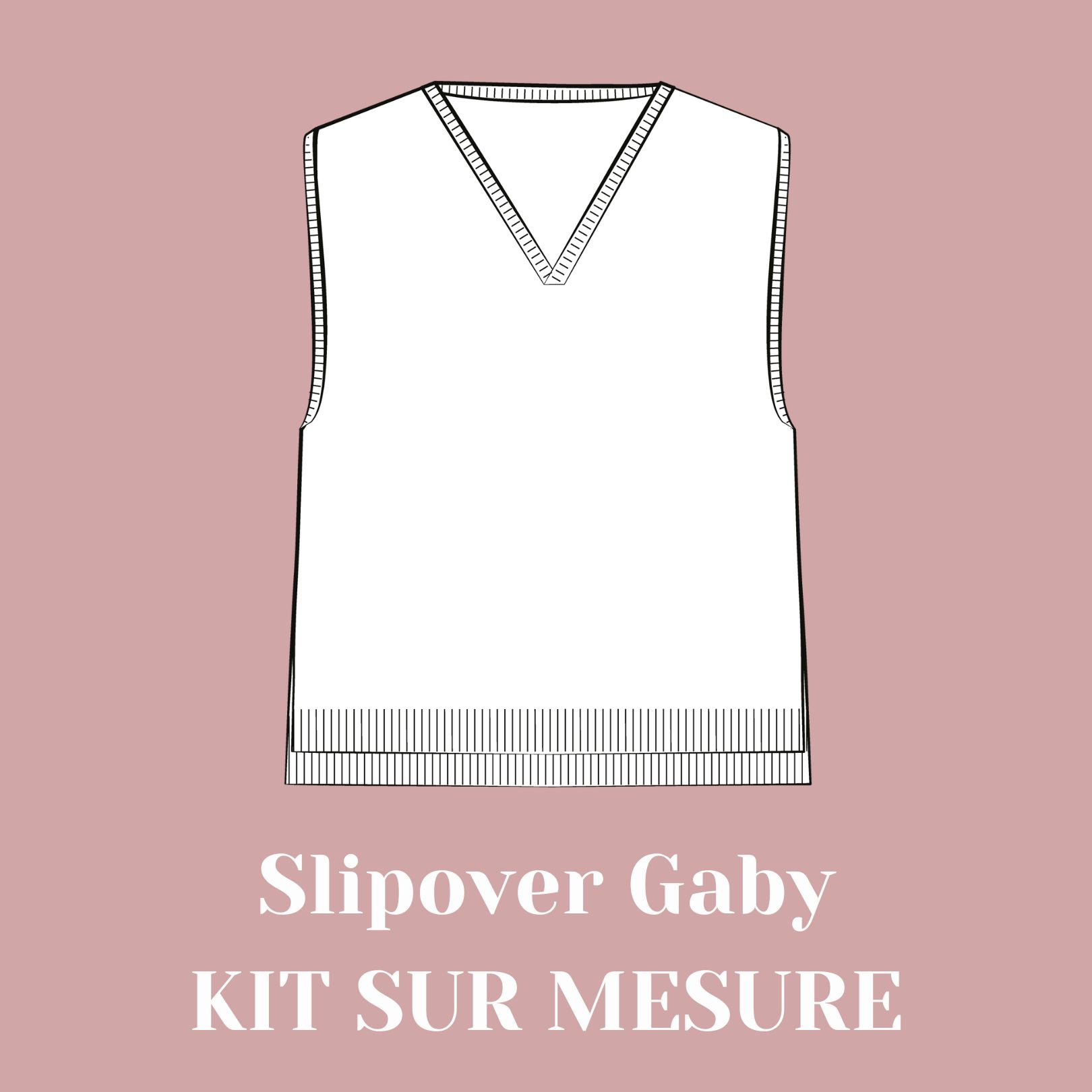 Kit tricot - Slipover Gaby