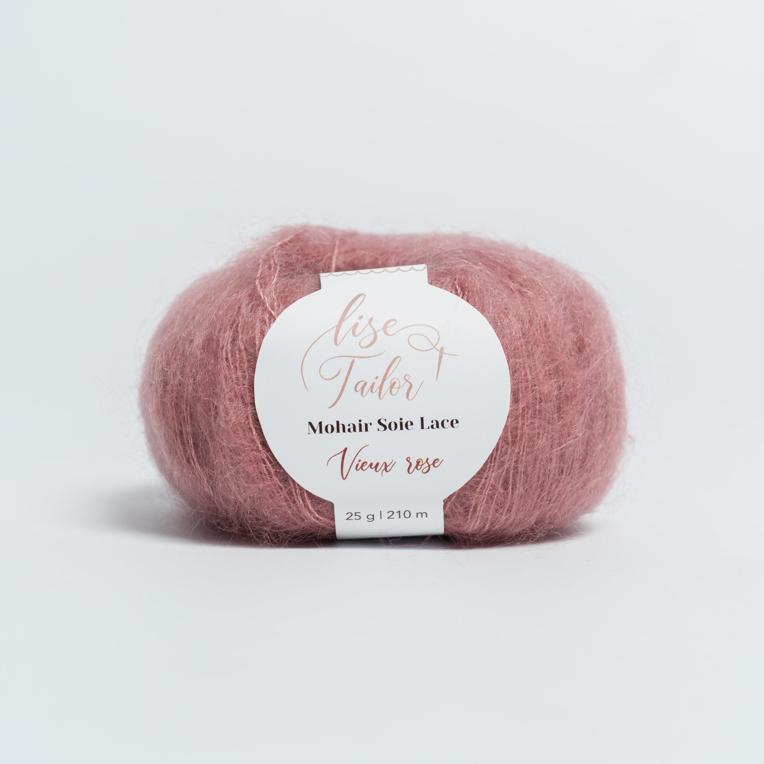 Mohair & soie - Vieux rose