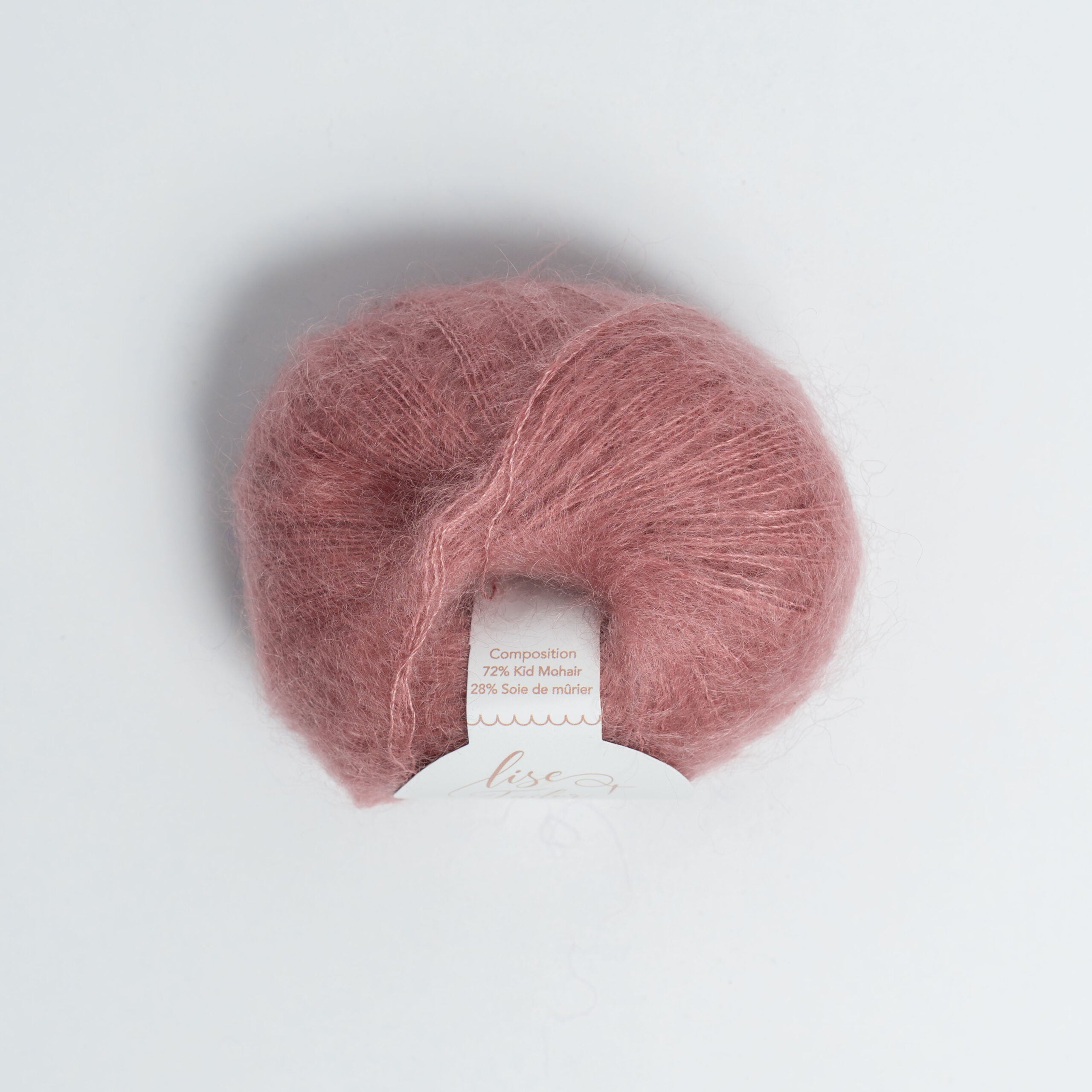 Mohair & soie - Vieux rose