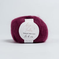 Mohair & soie - Lie de Vin