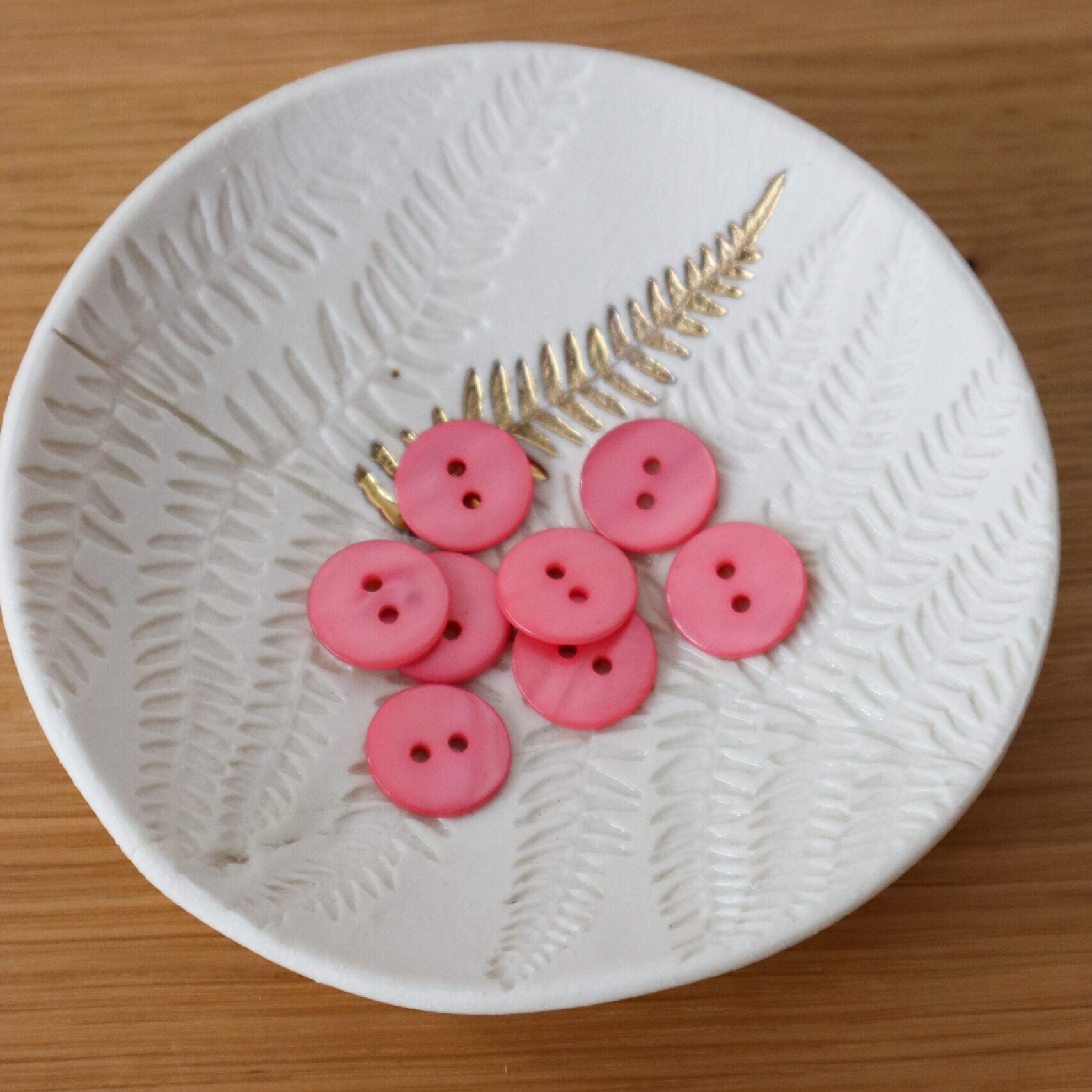 Flat mother-of-pearl button - Sugar Pop