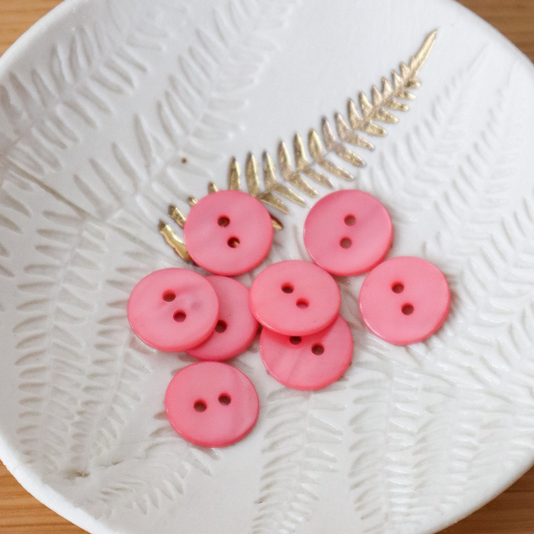 Flat mother-of-pearl button - Sugar Pop