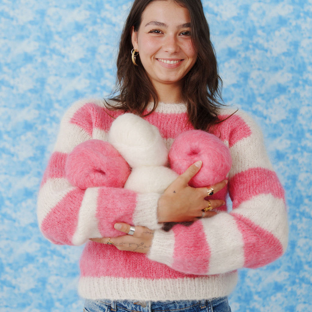 patron tricot lyvie sugar pop ivoire cumulus