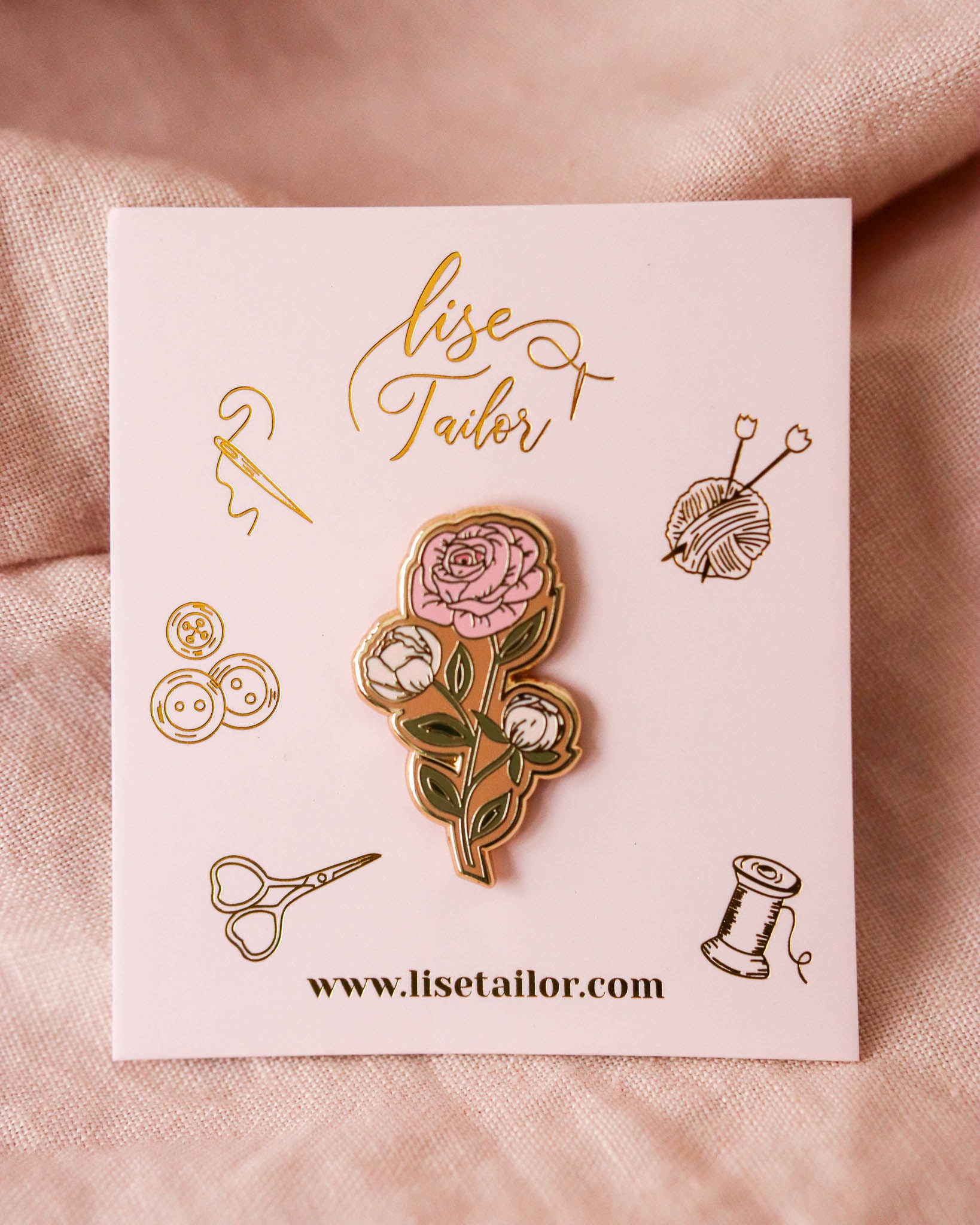 Pin’s Rose Eternel
