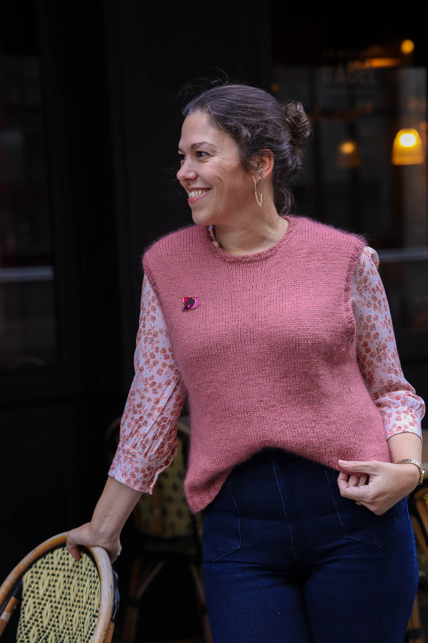 Mohair & soie - Vieux rose