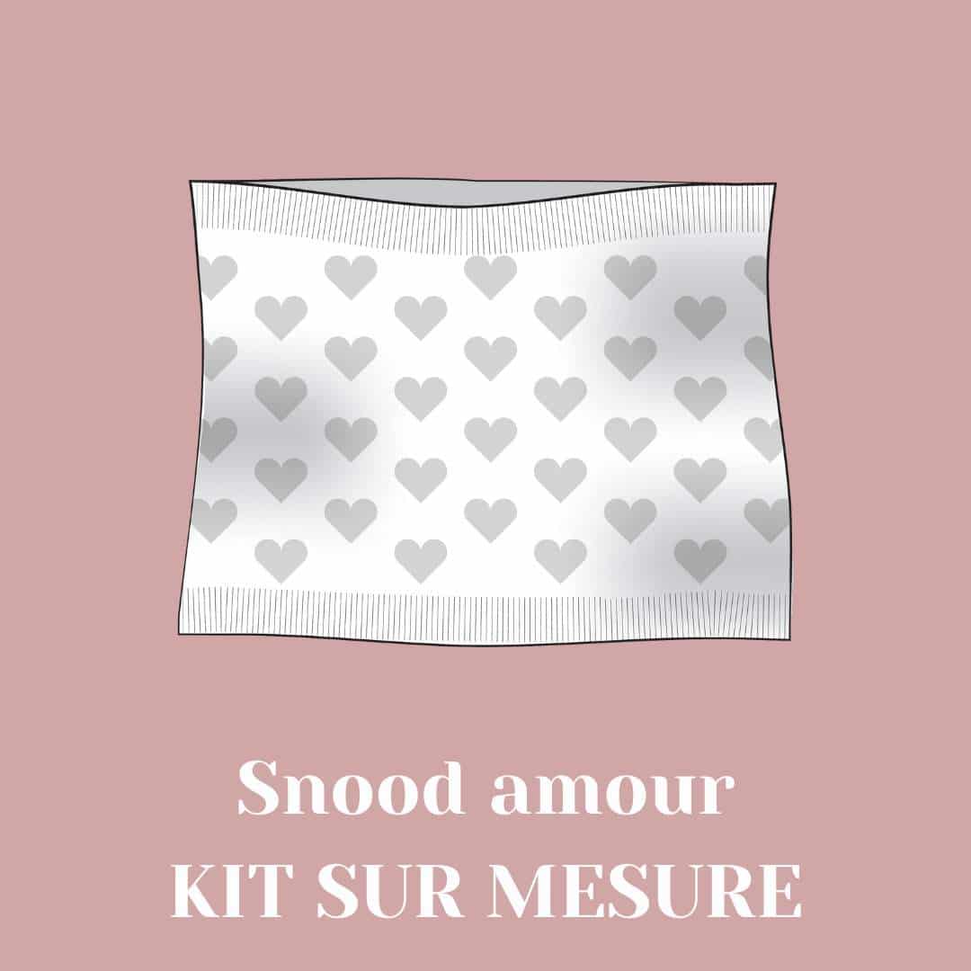 Kit tricot - Snood Amour