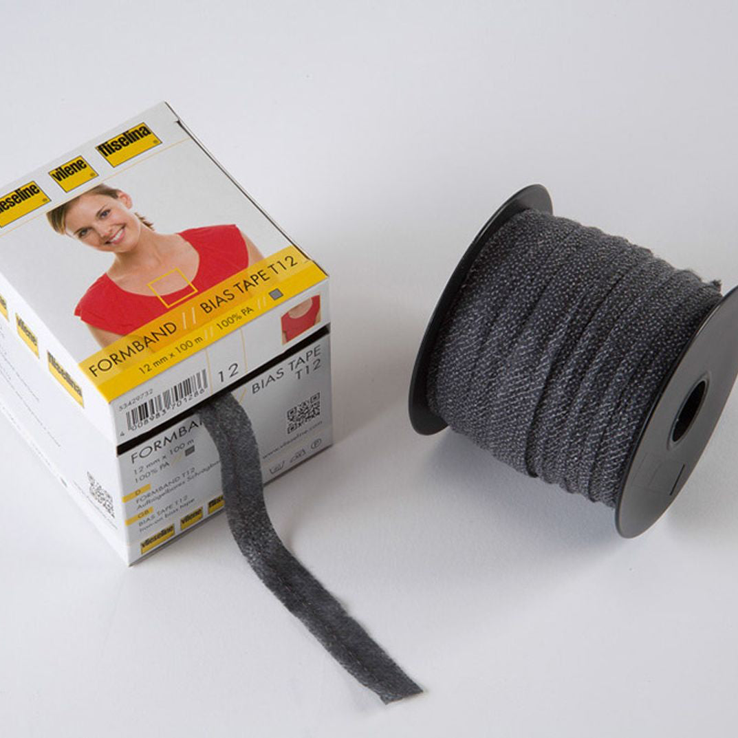 Stabilmanche Vlieseline 12mm - Noir