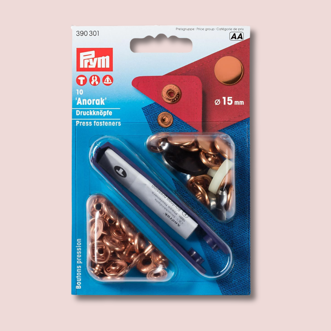 Boutons pression métallique